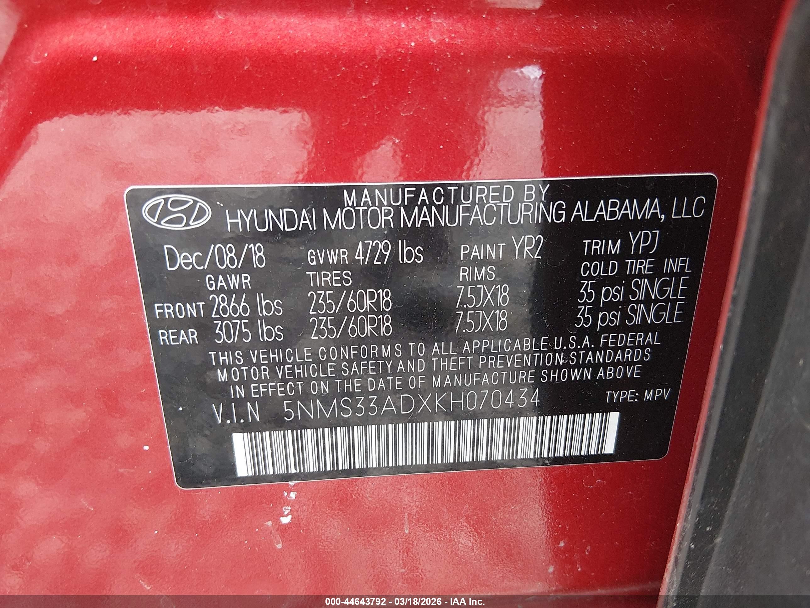 HYUNDAI SANTA image 9