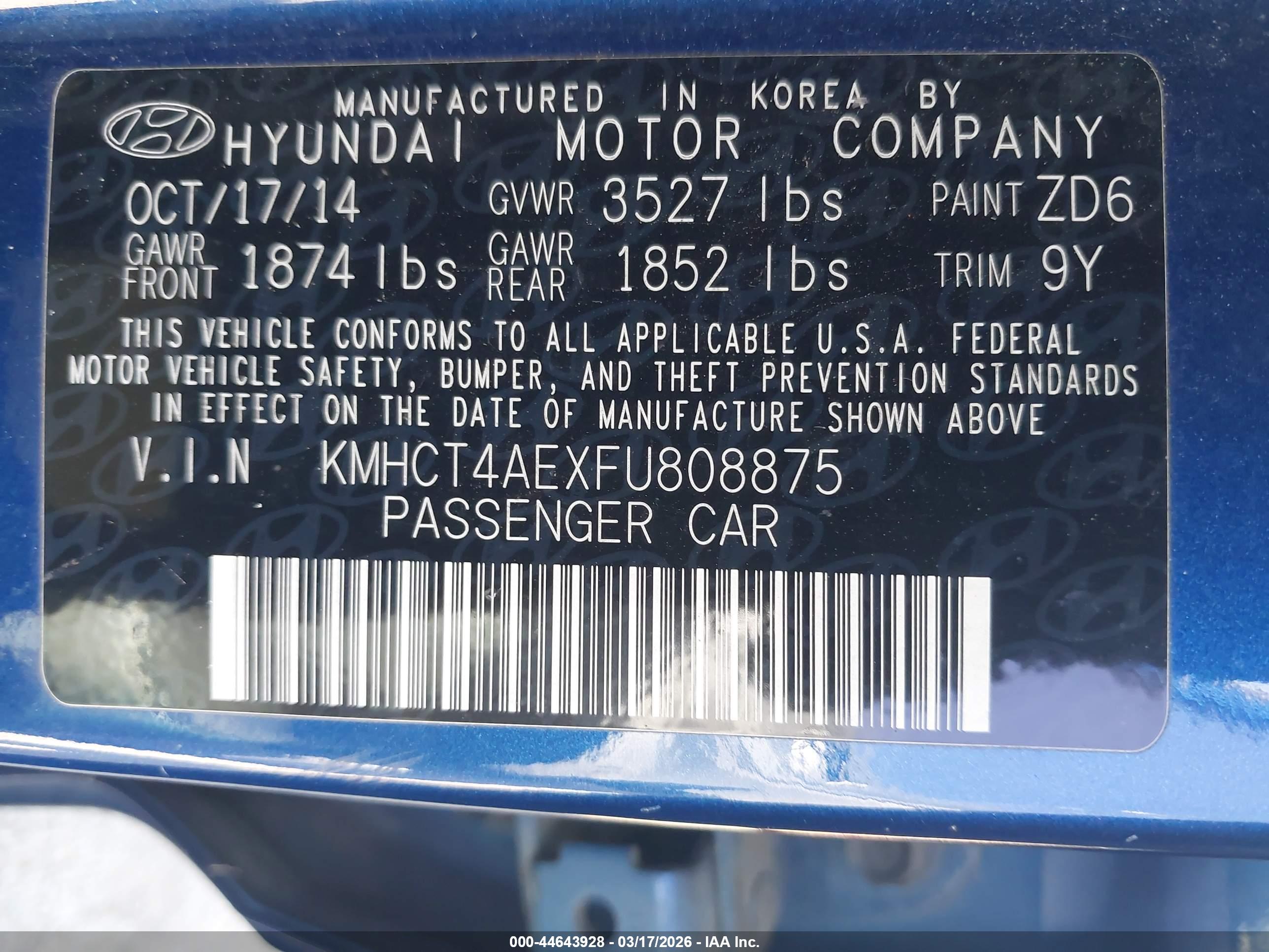 HYUNDAI ACCENT image 9