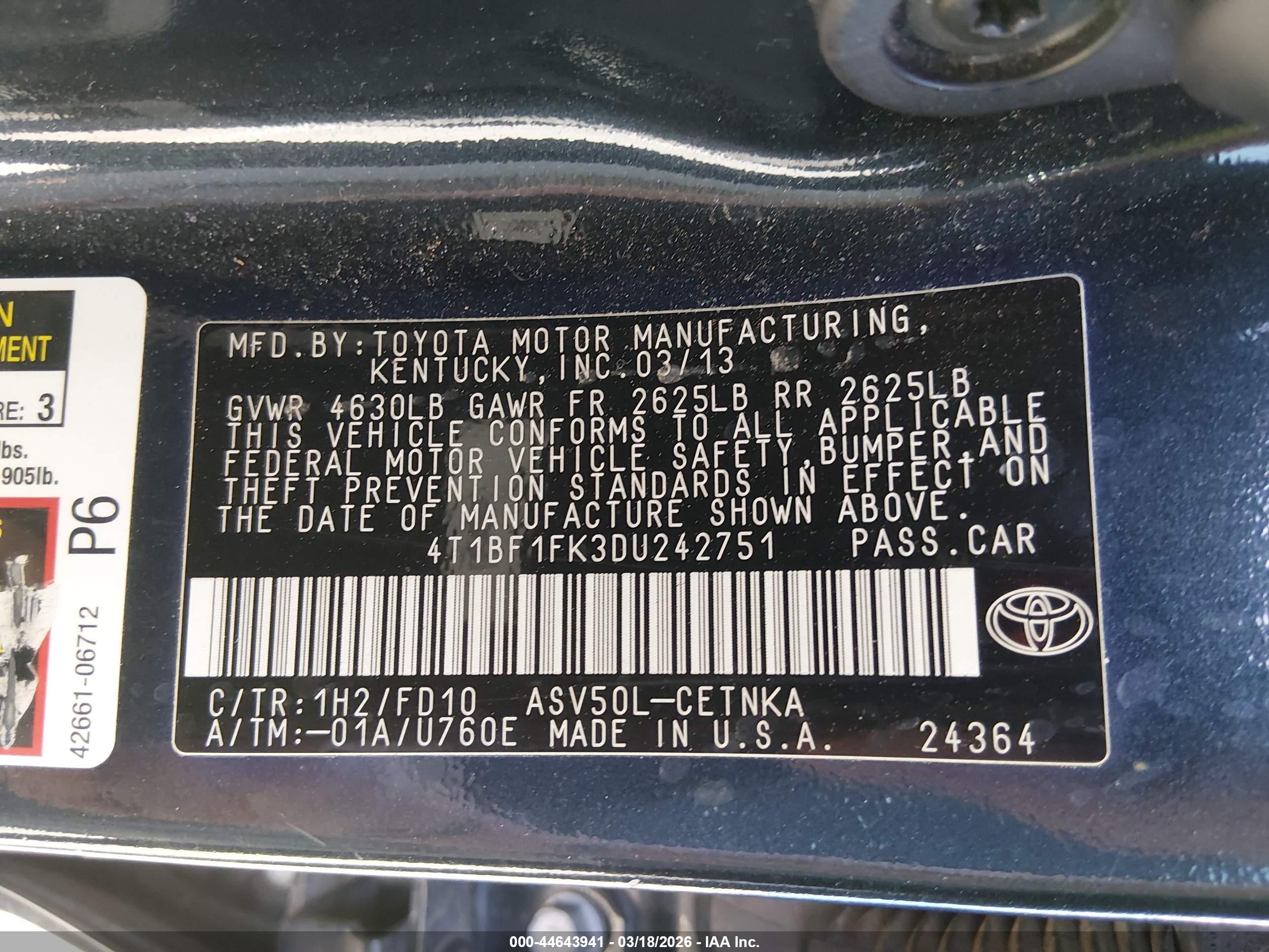 TOYOTA CAMRY image 9