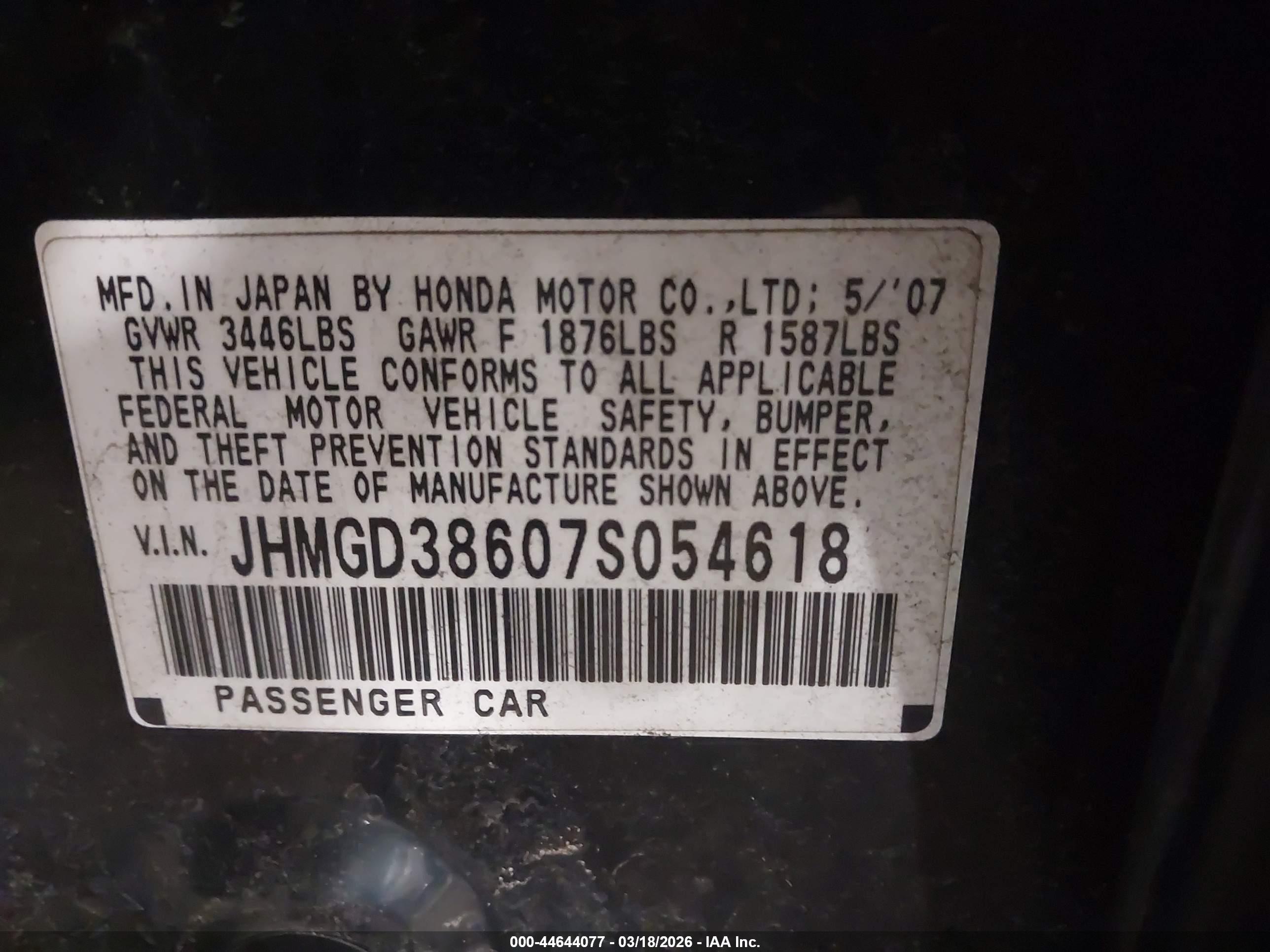 HONDA FIT image 9