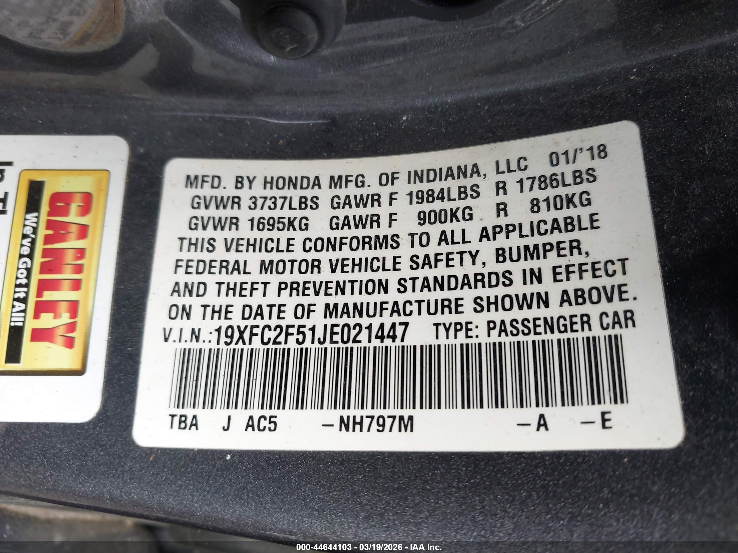 HONDA CIVIC image 9