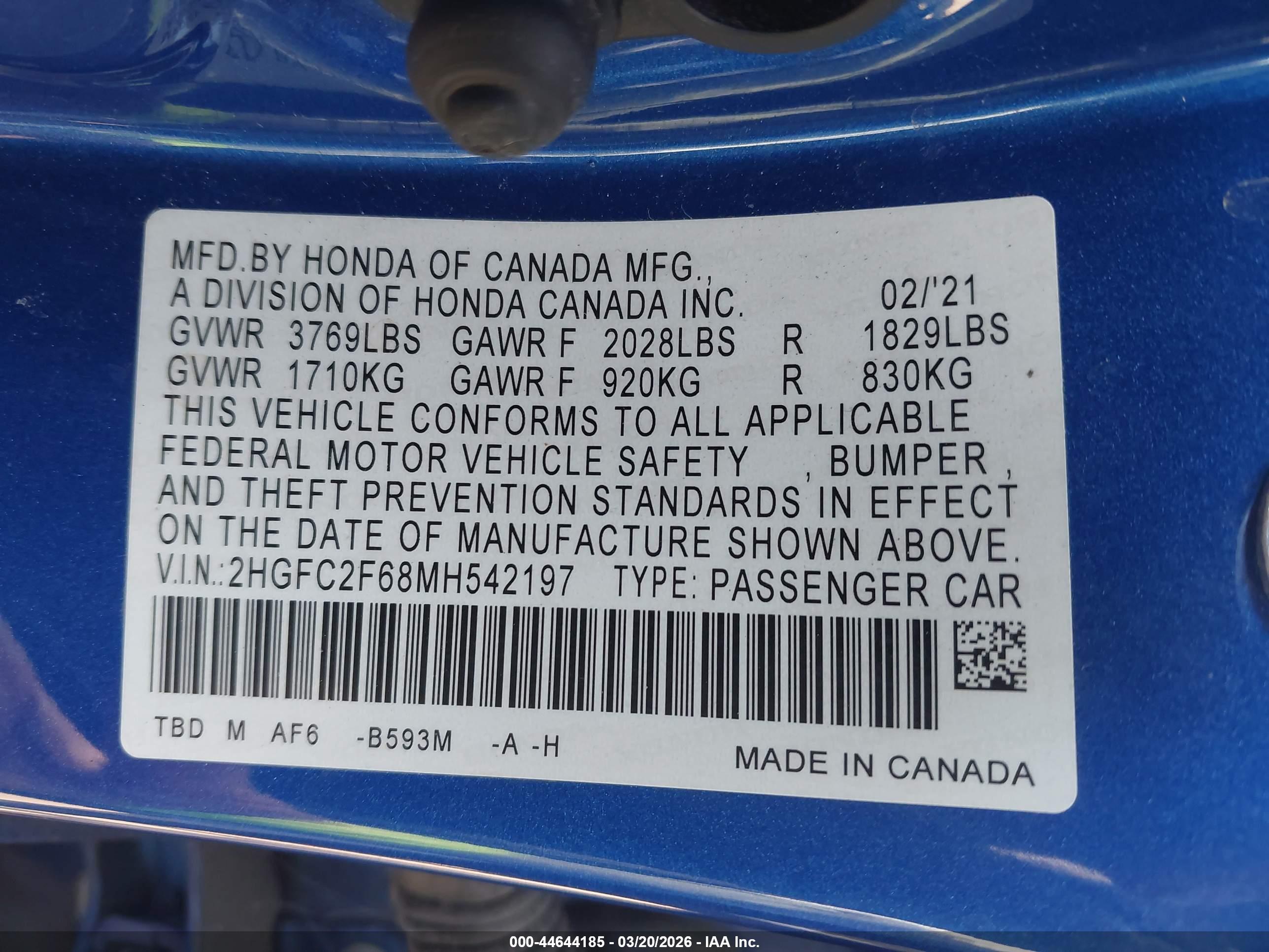 HONDA CIVIC image 9