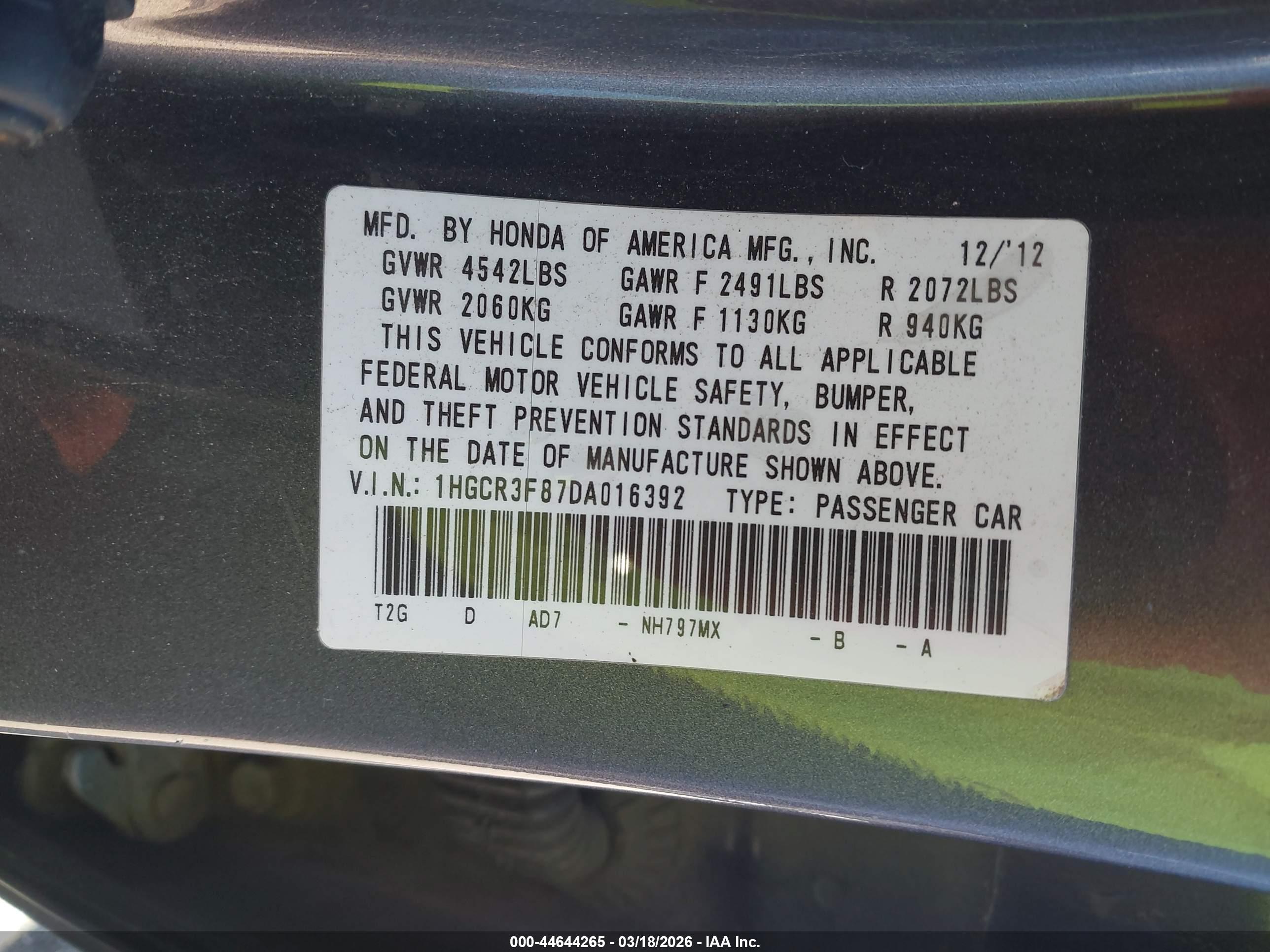 HONDA ACCORD image 9