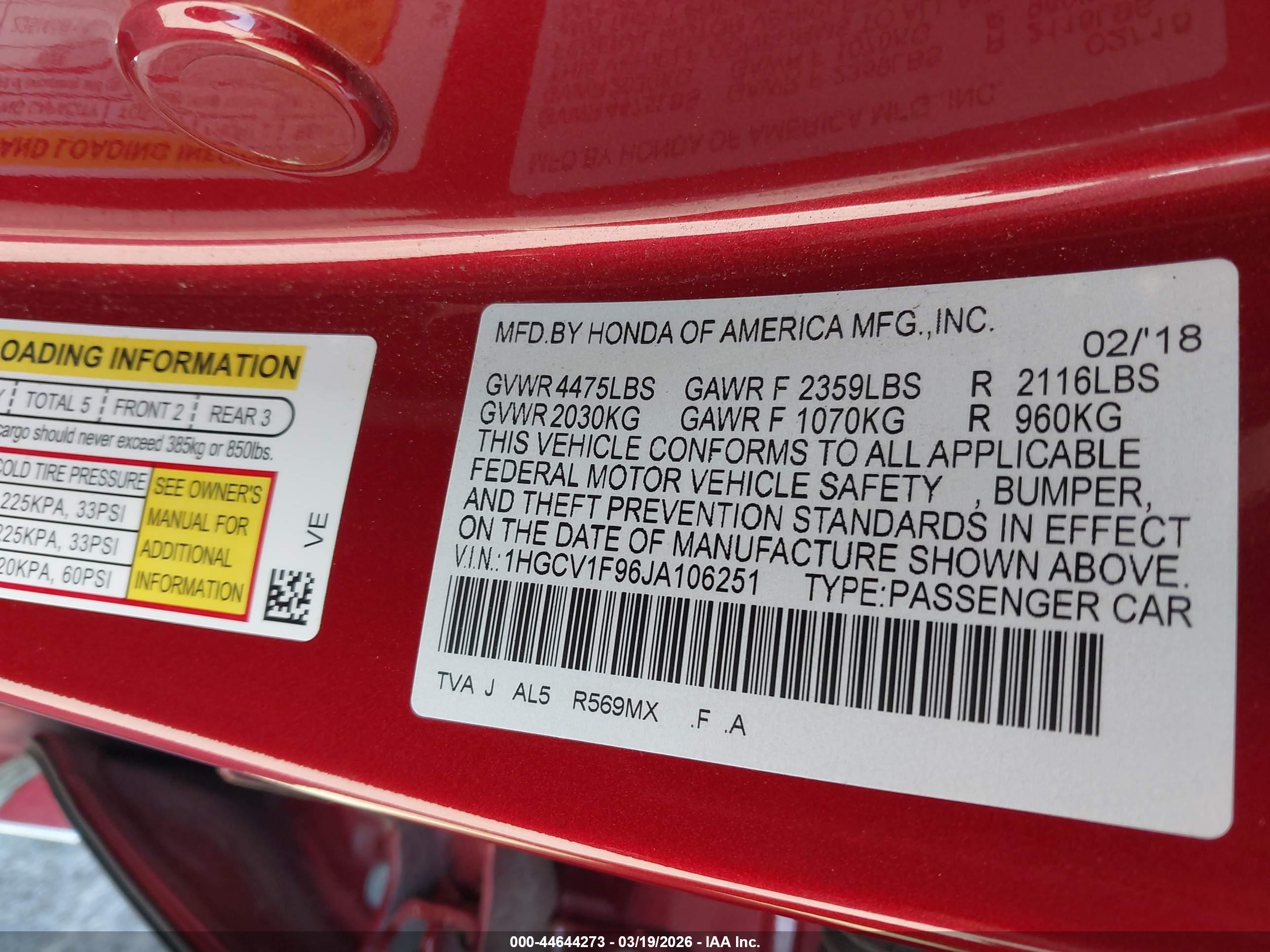 HONDA ACCORD image 9