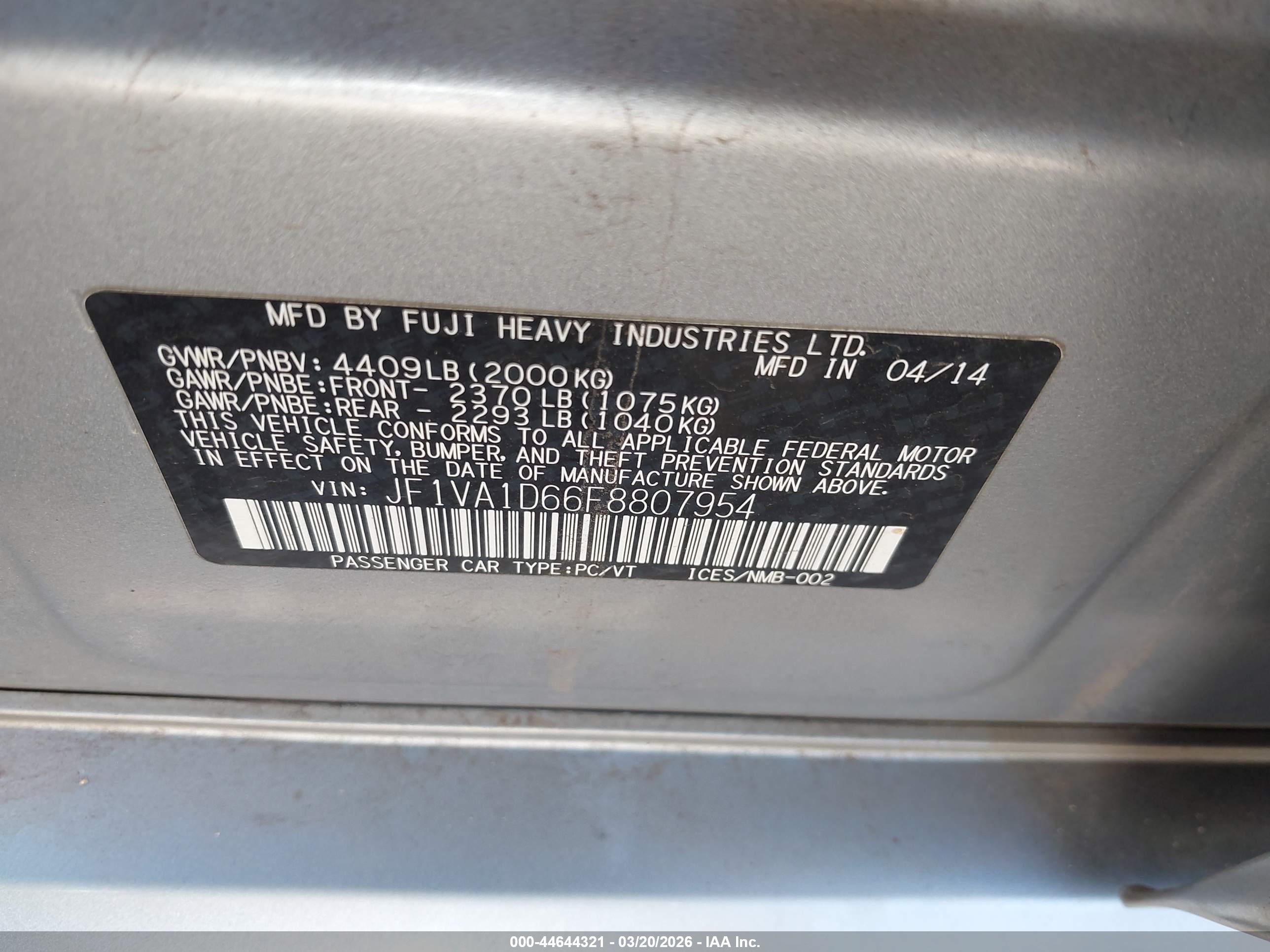 SUBARU WRX image 9