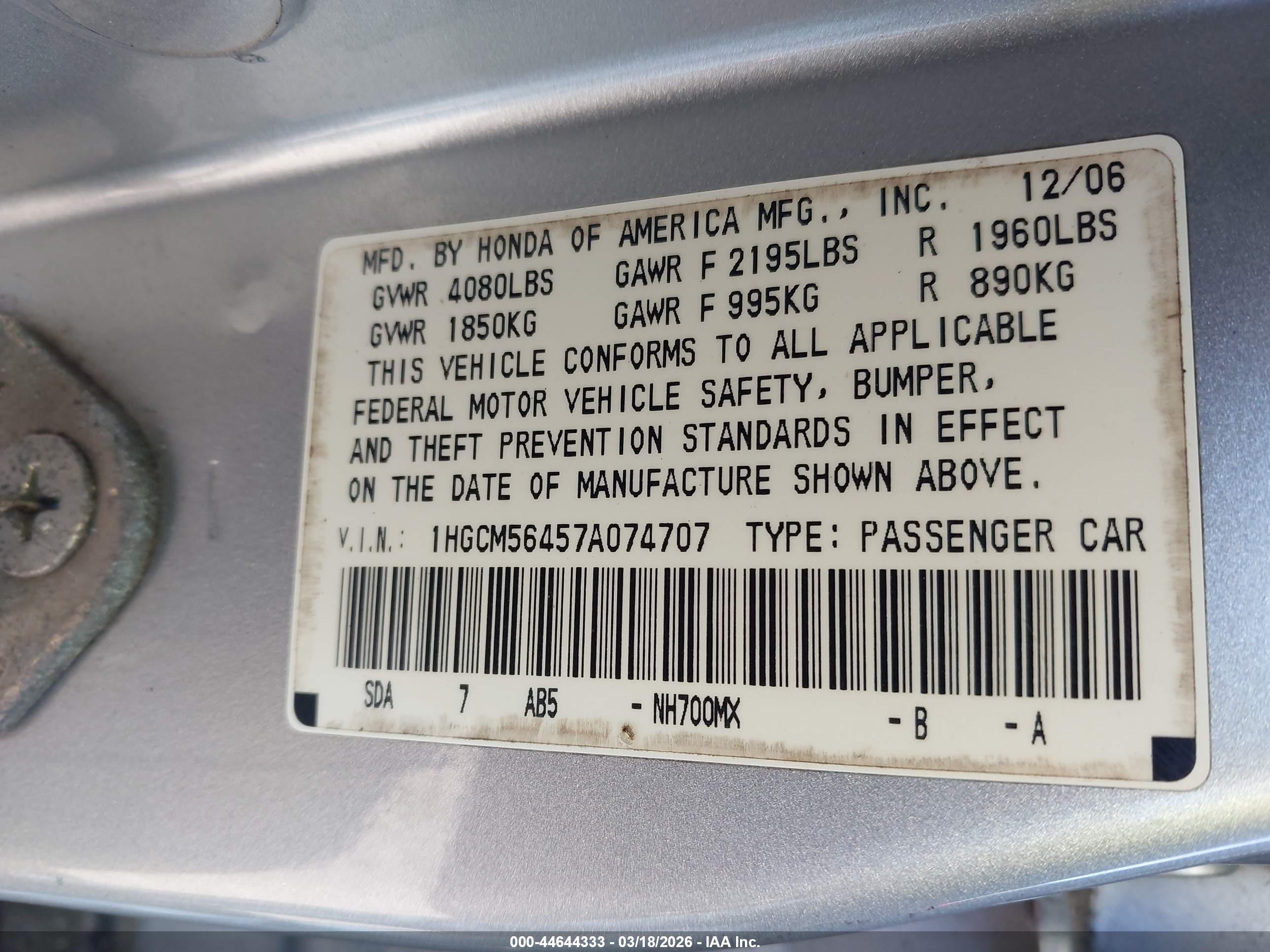 HONDA ACCORD image 9