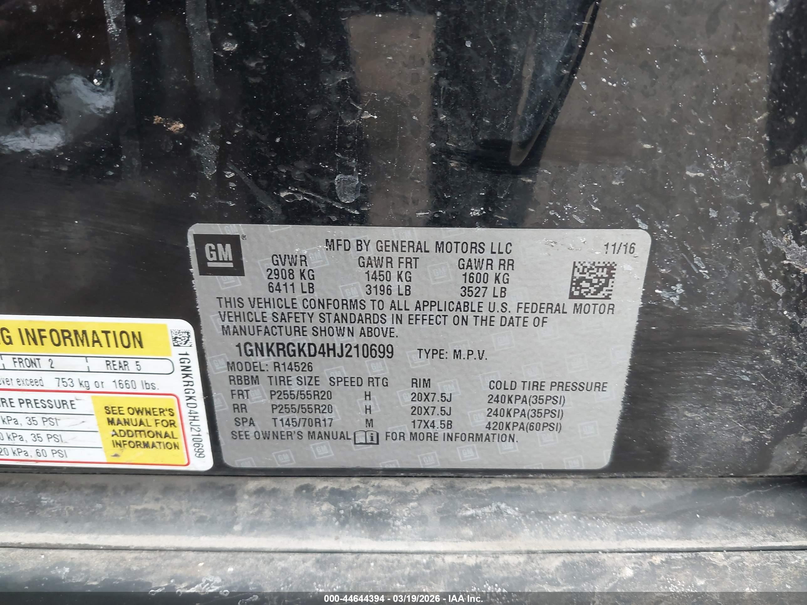 CHEVROLET TRAVERSE image 9