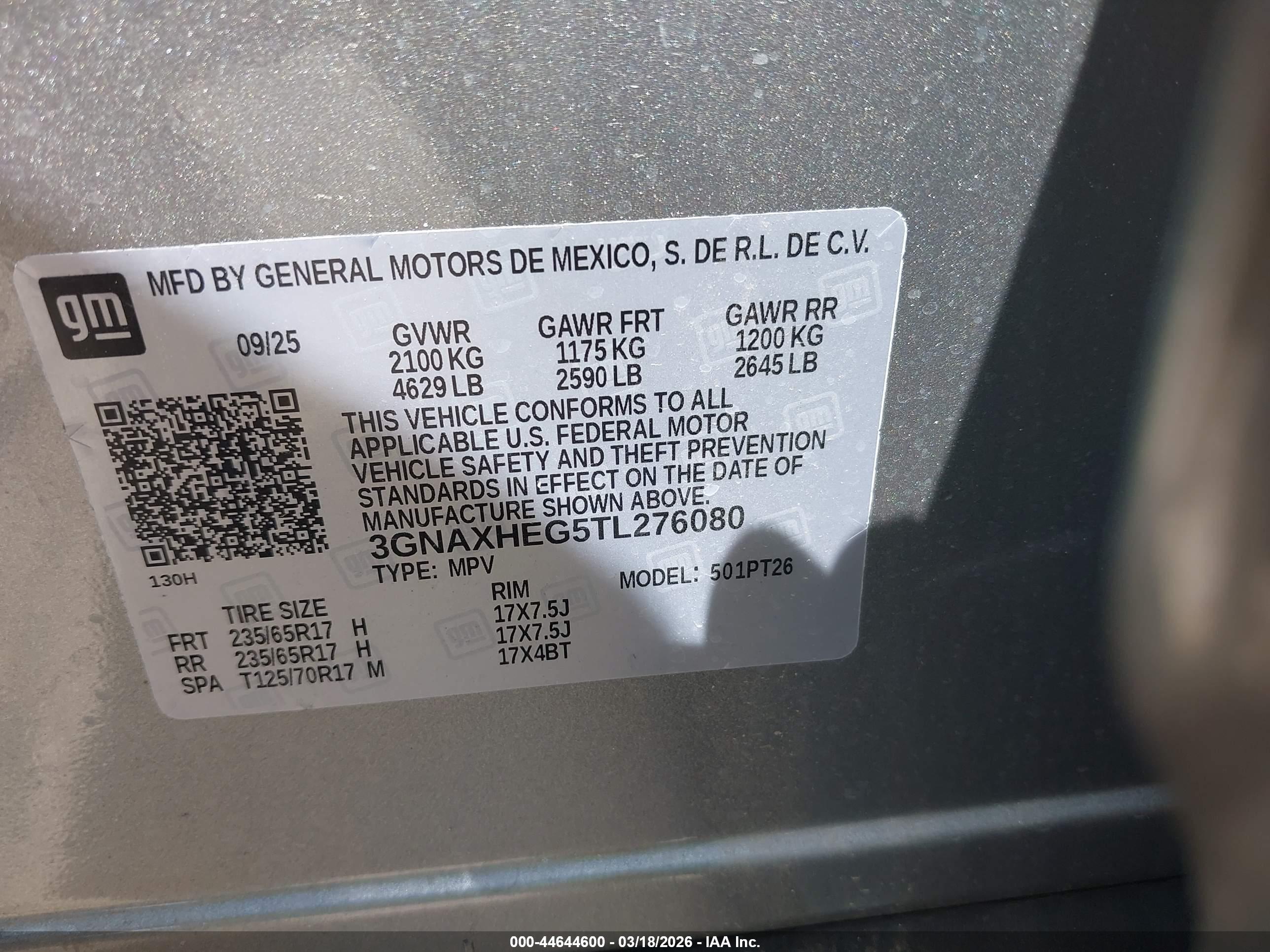 CHEVROLET EQUINOX image 9