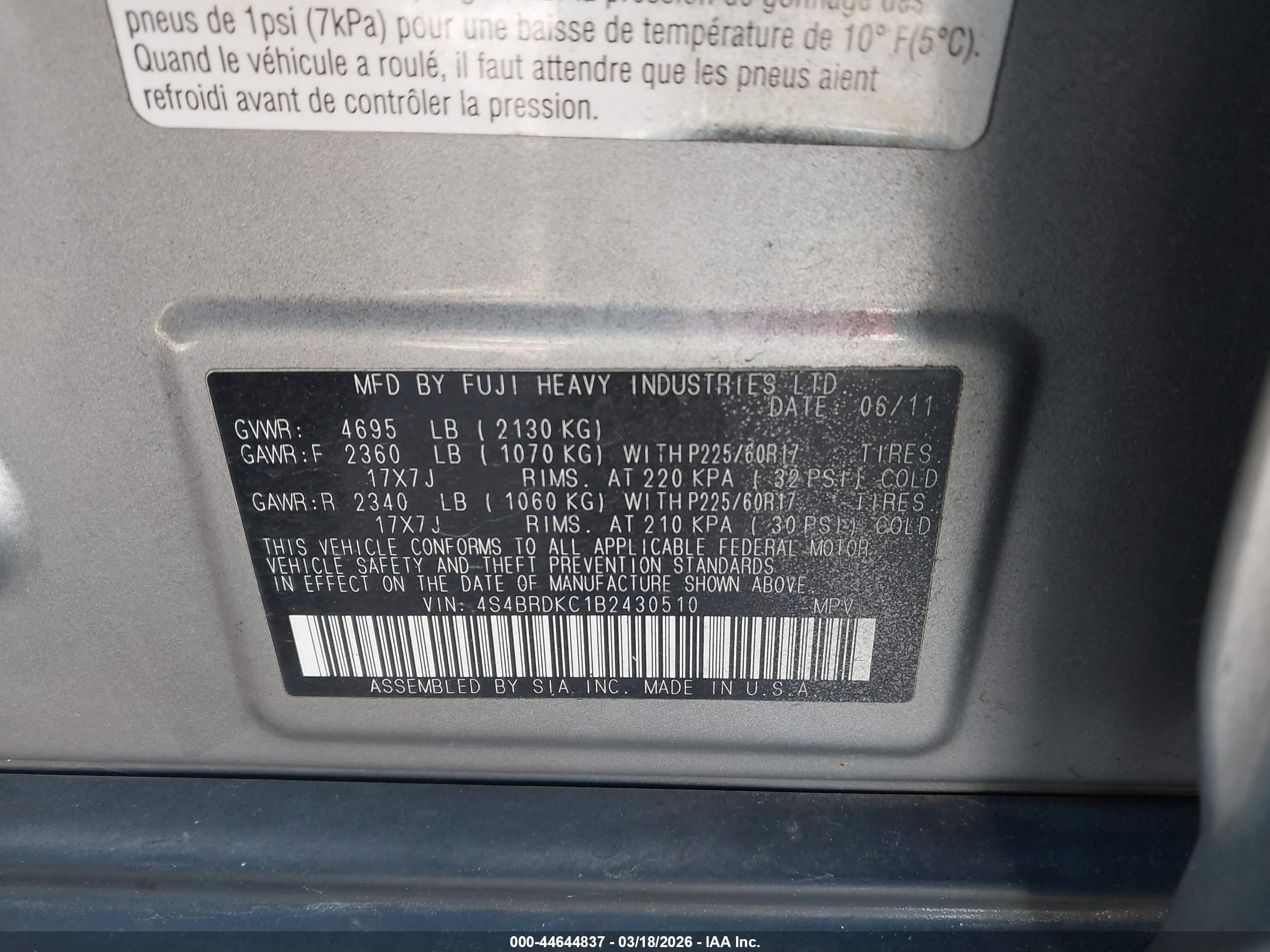 SUBARU OUTBACK image 9