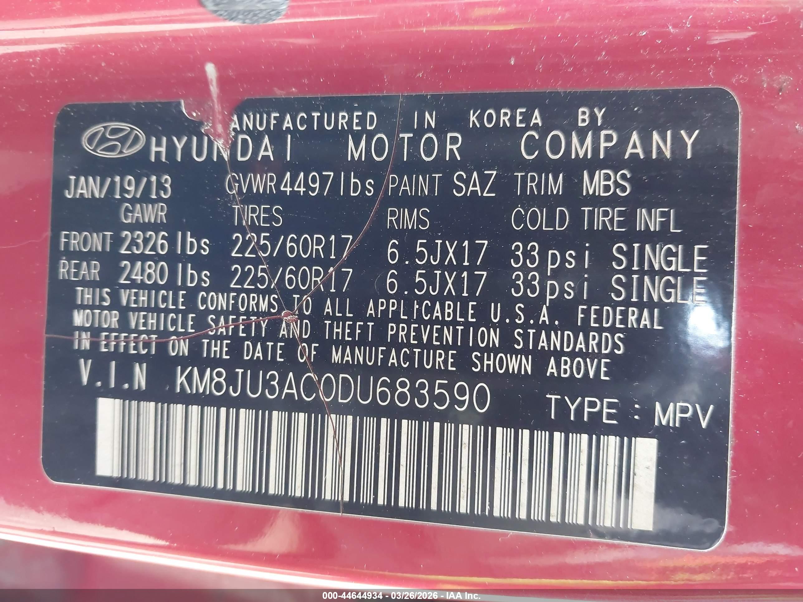 HYUNDAI TUCSON image 9