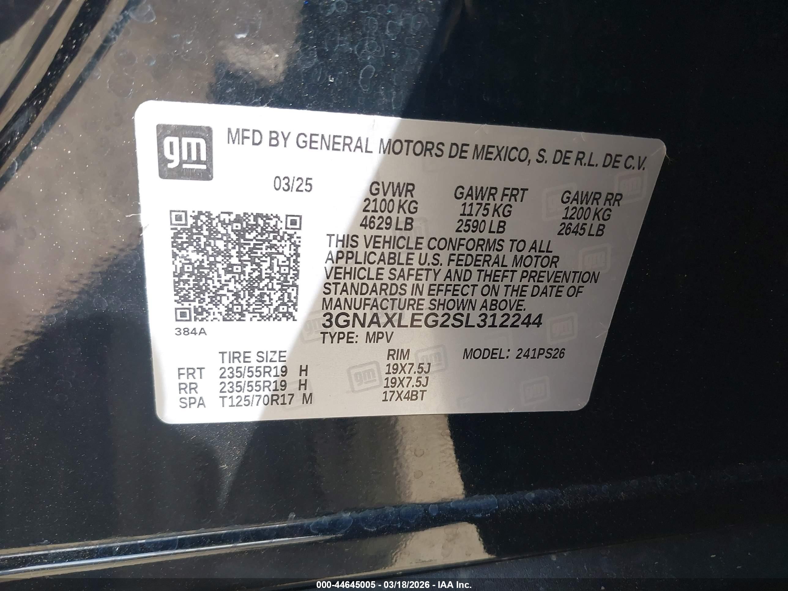 CHEVROLET EQUINOX image 9