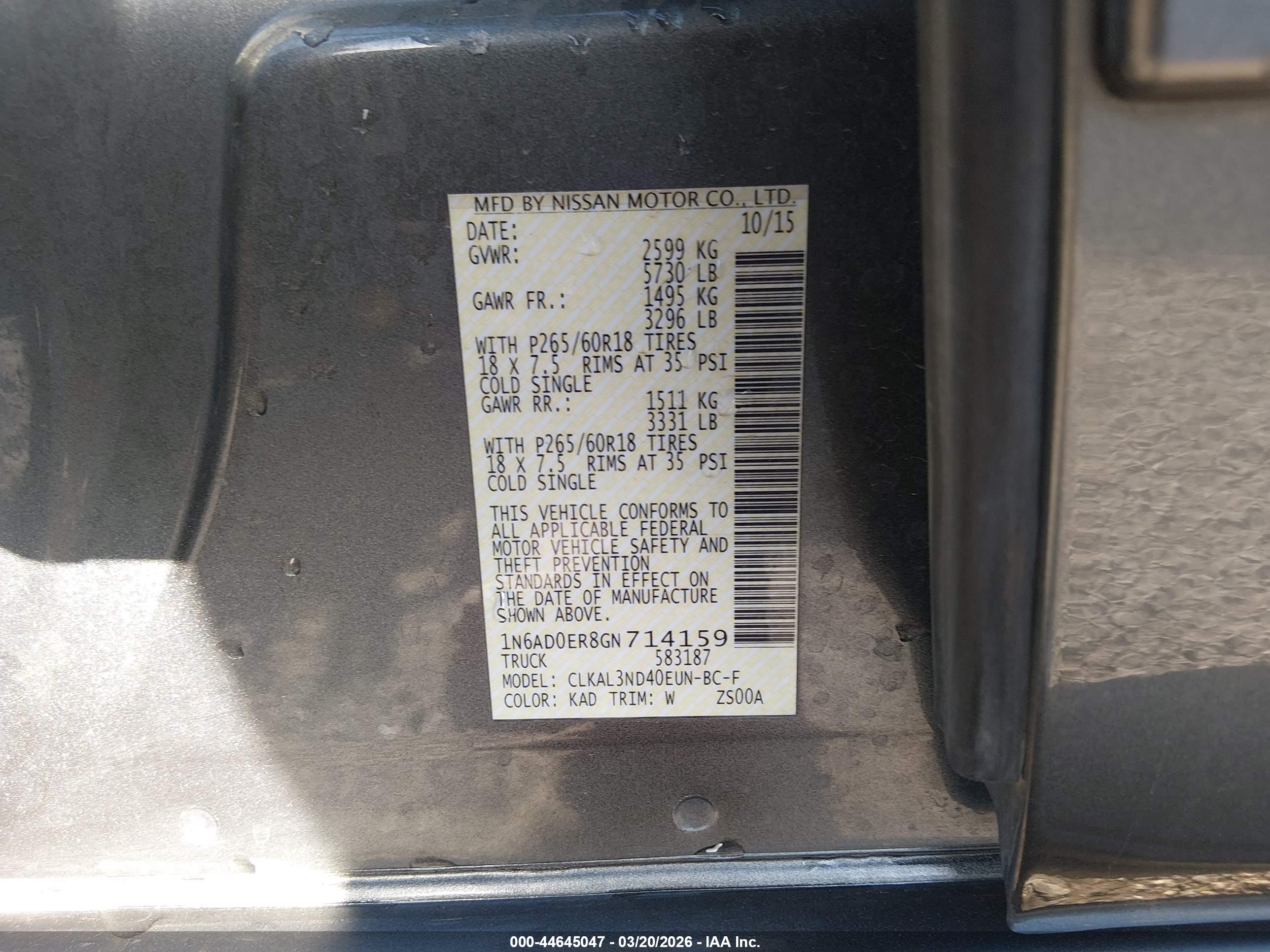 NISSAN FRONTIER image 9