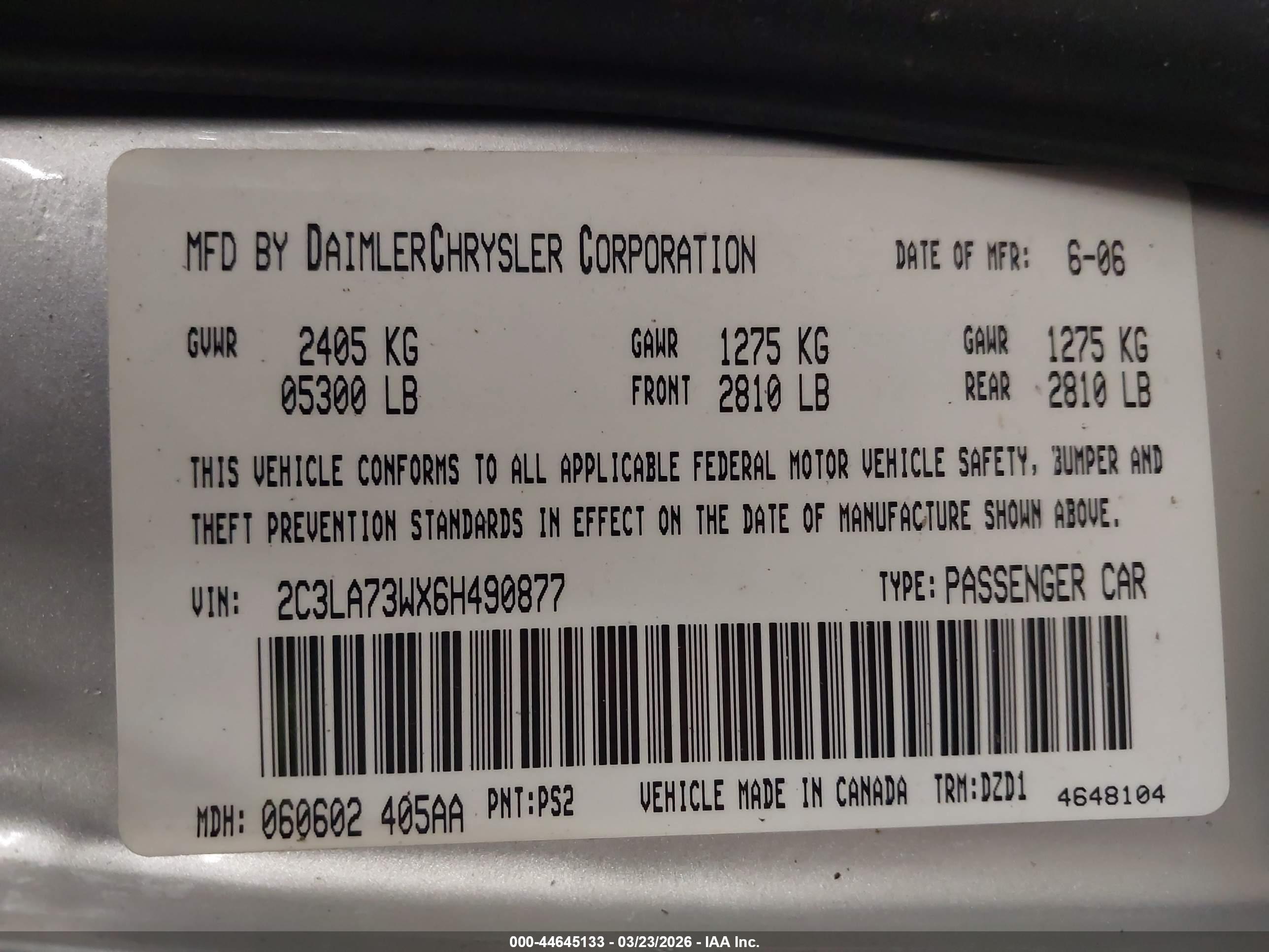 CHRYSLER 300C image 9