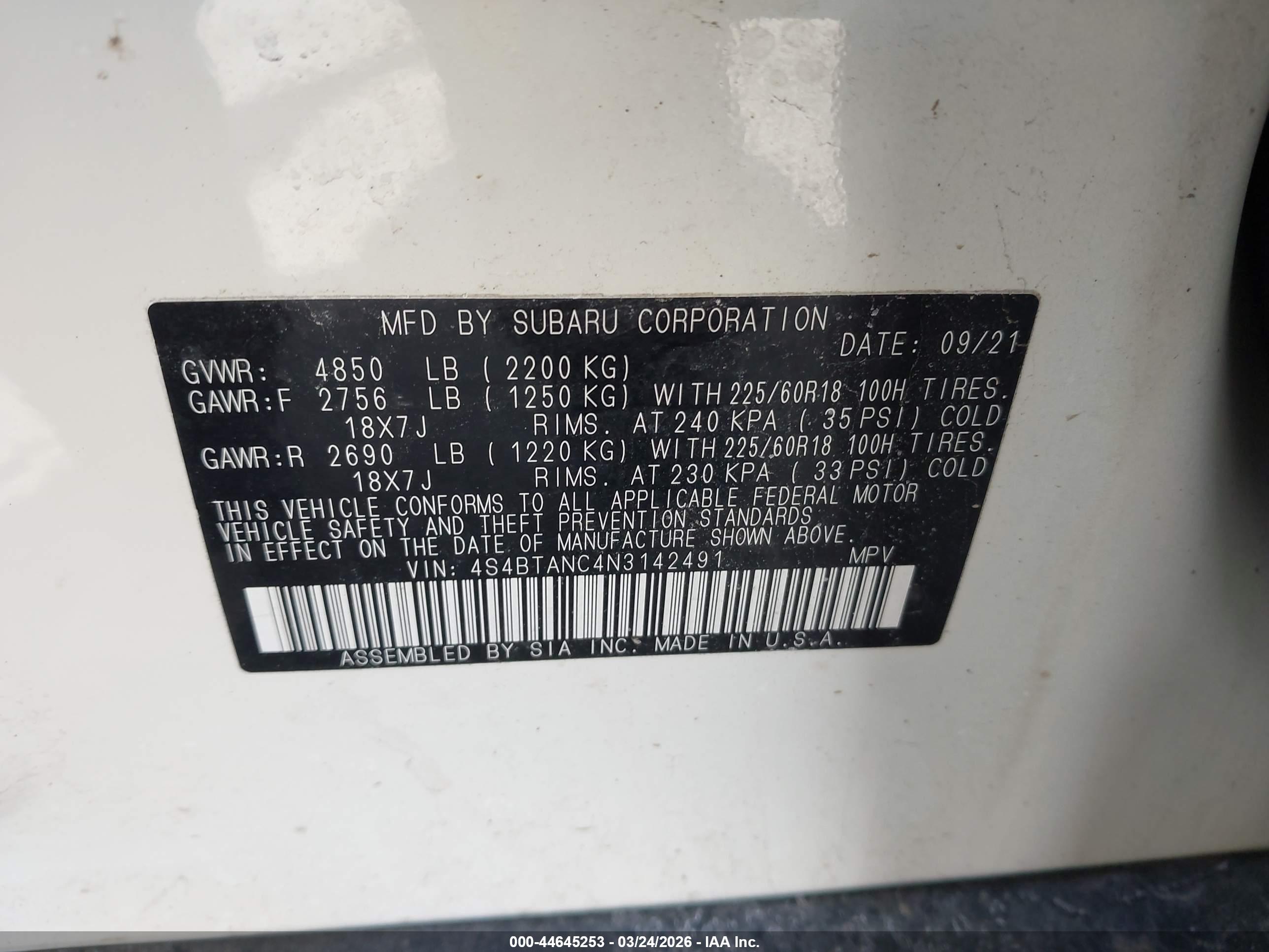 SUBARU OUTBACK image 9