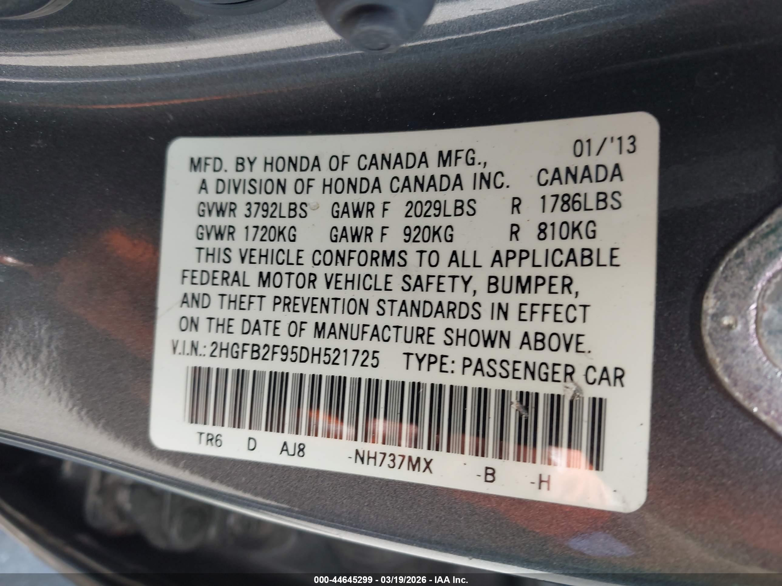 HONDA CIVIC image 9