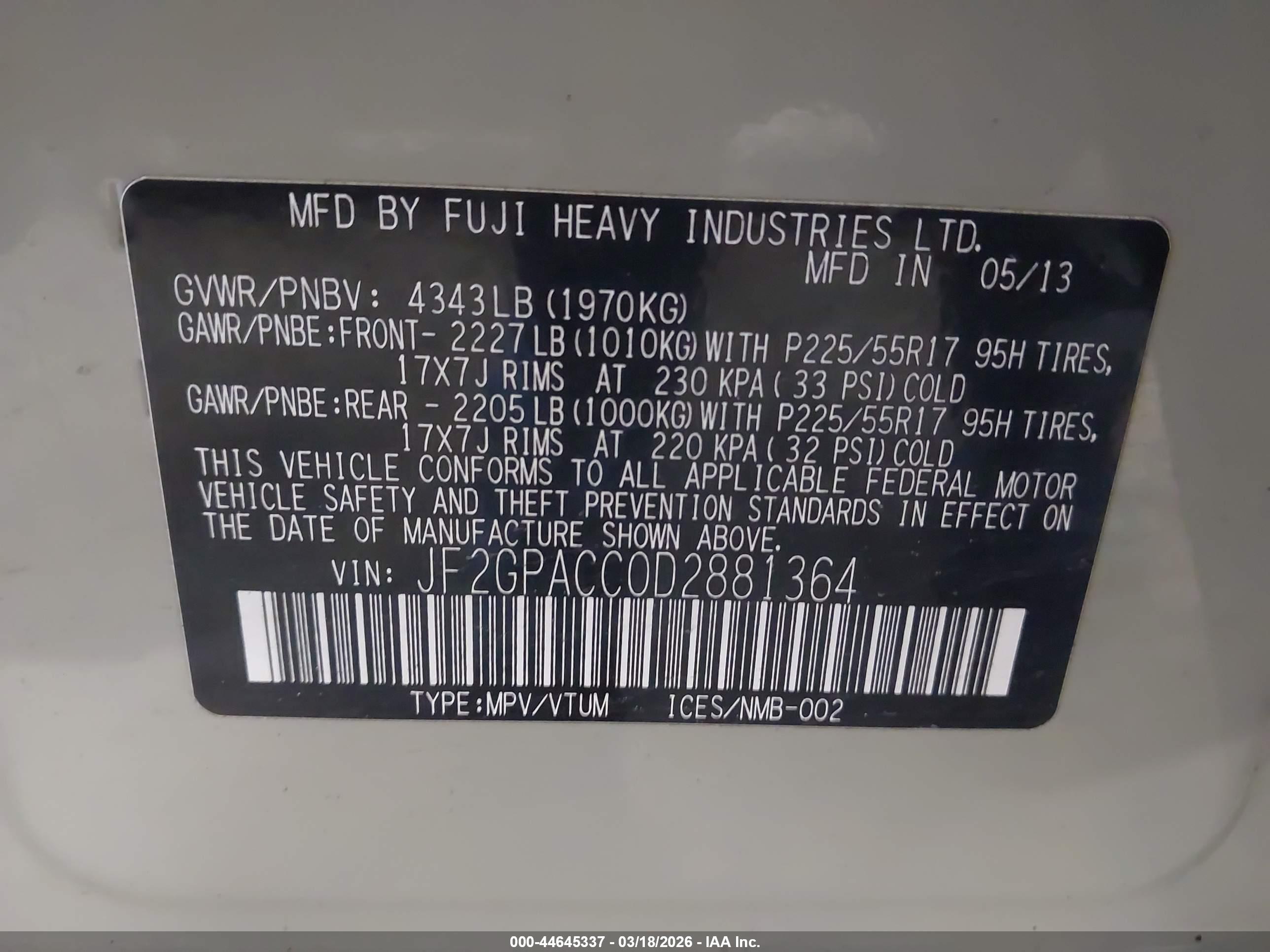 SUBARU XV image 9