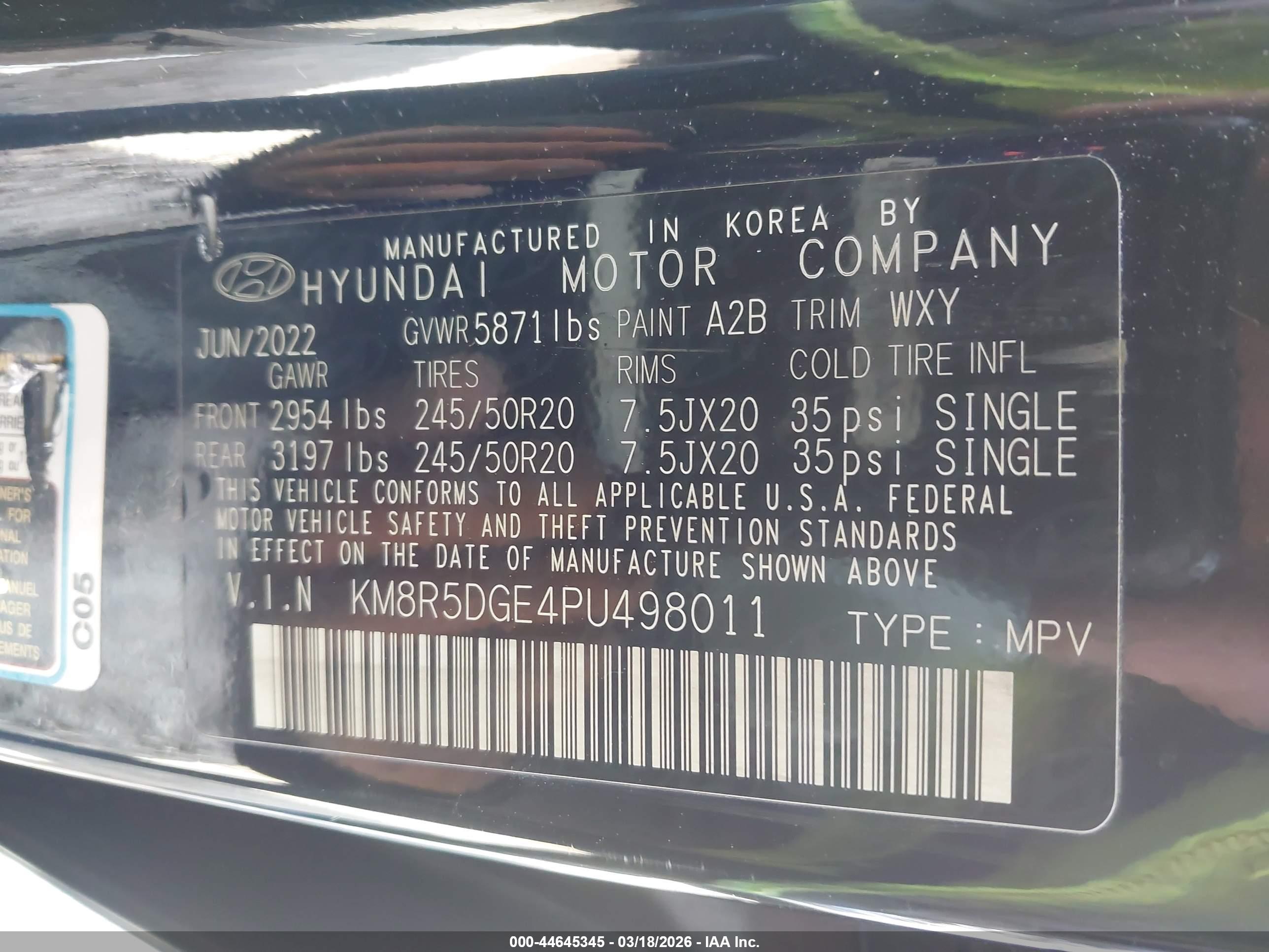 HYUNDAI PALISADE image 9