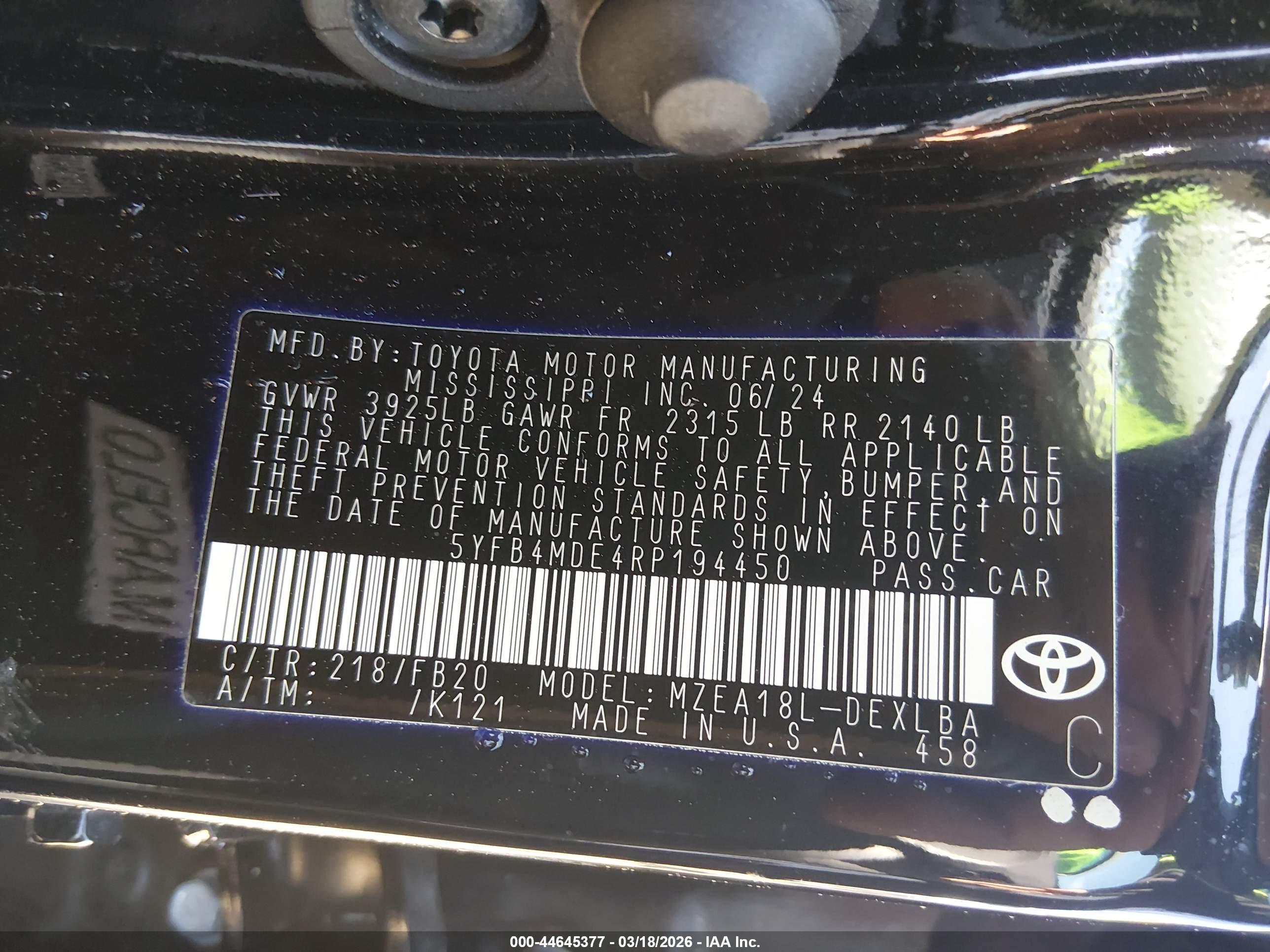 TOYOTA COROLLA image 9