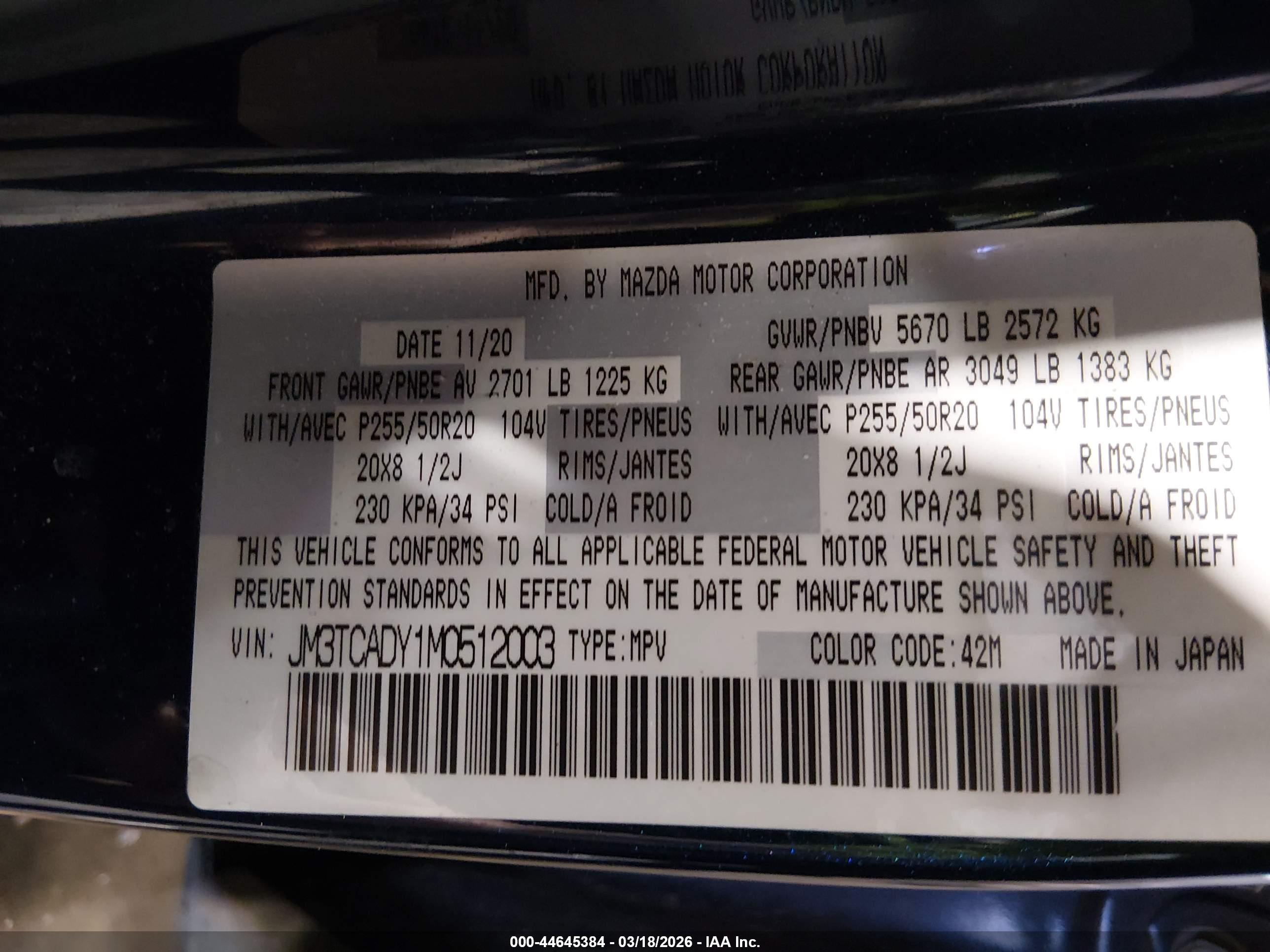 MAZDA CX-9 image 9