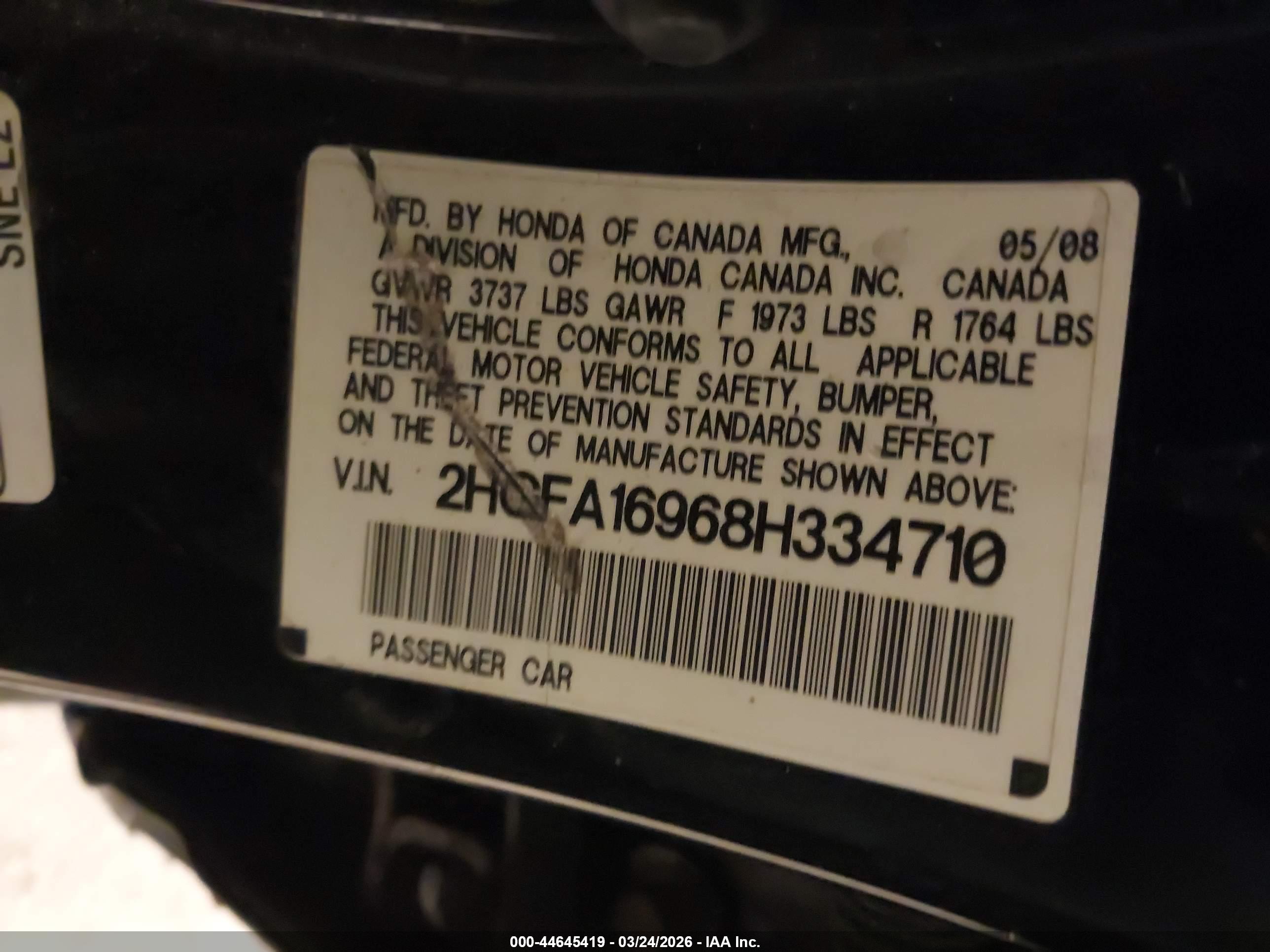 HONDA CIVIC image 9