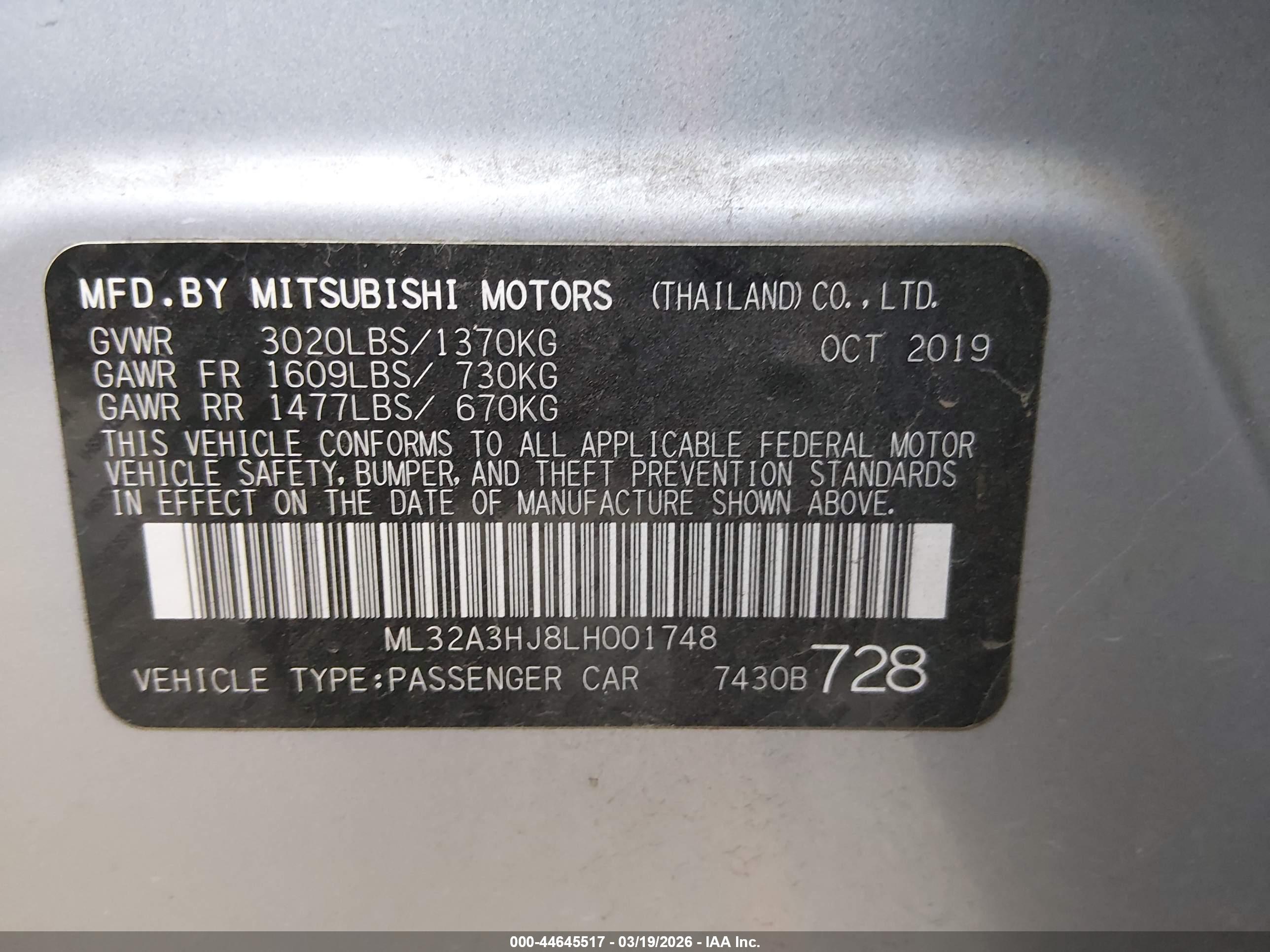 MITSUBISHI MIRAGE image 9