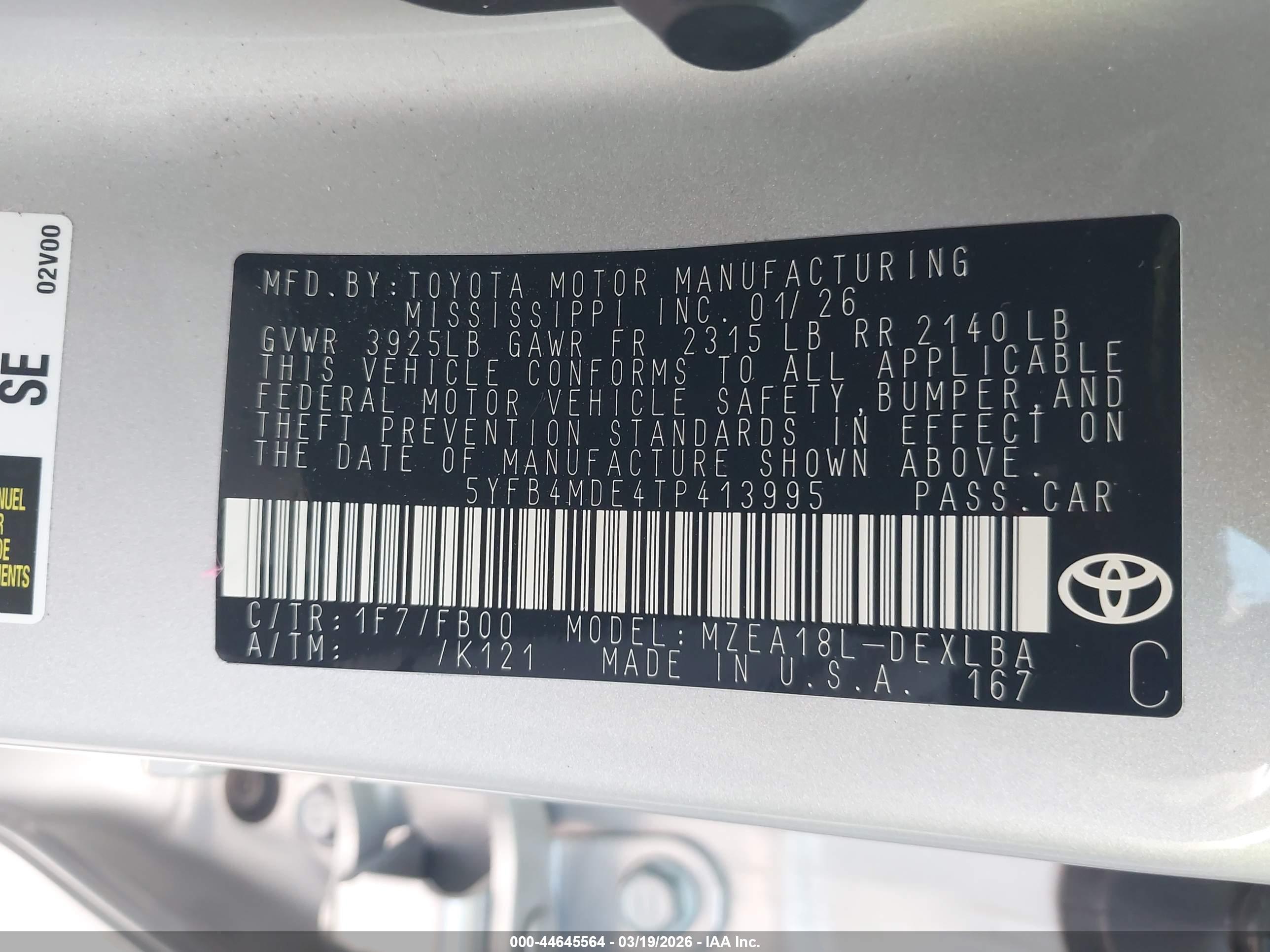 TOYOTA COROLLA image 9