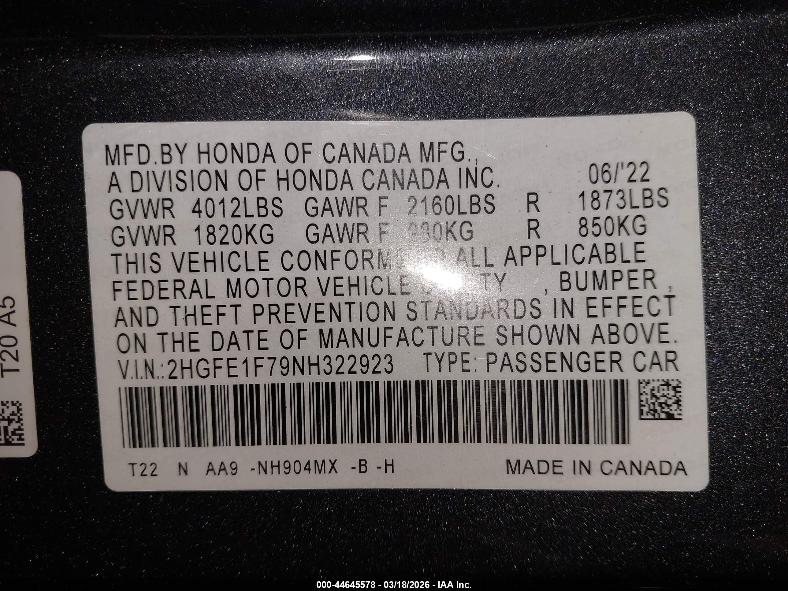 HONDA CIVIC image 9