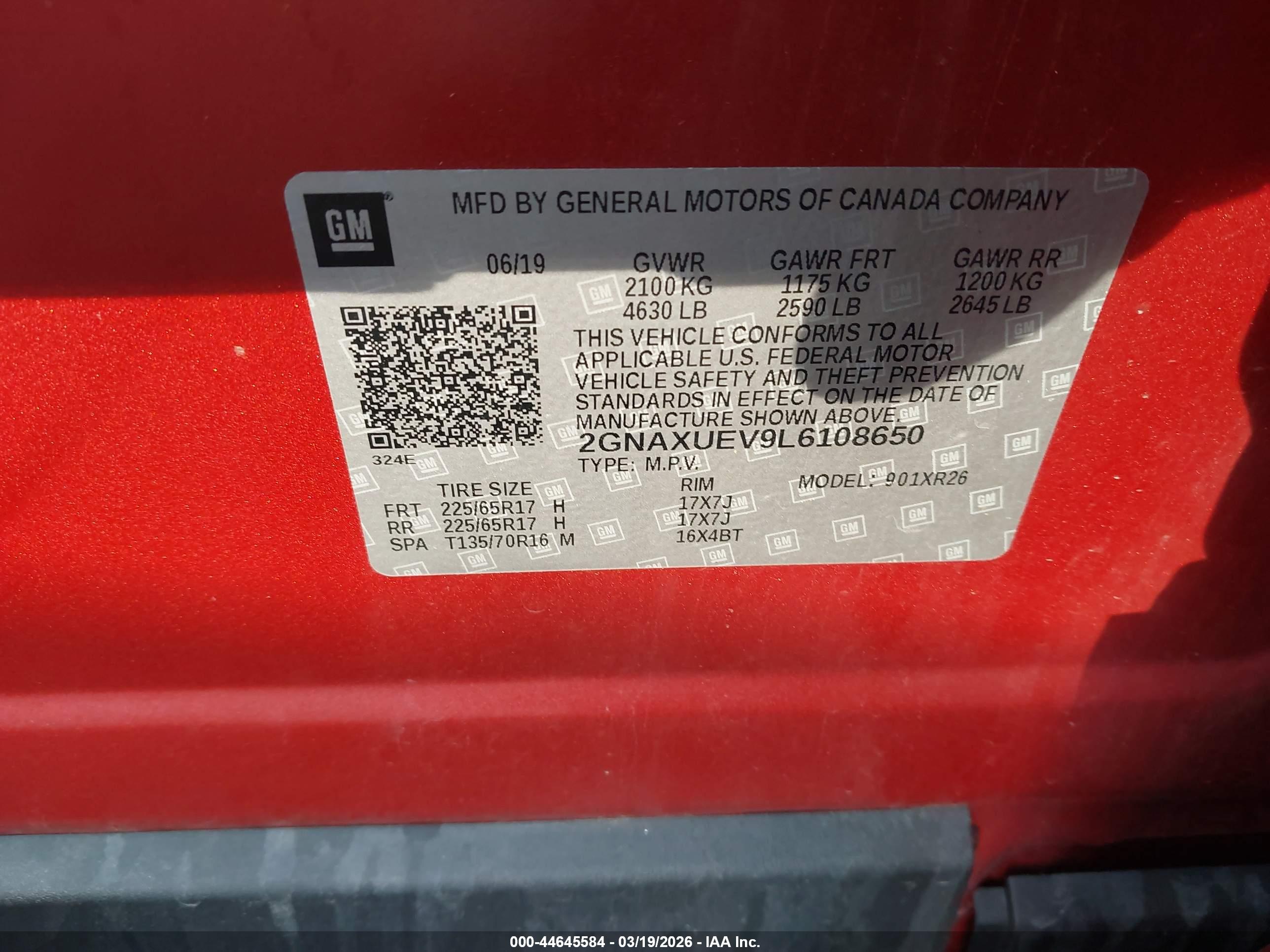 CHEVROLET EQUINOX image 9