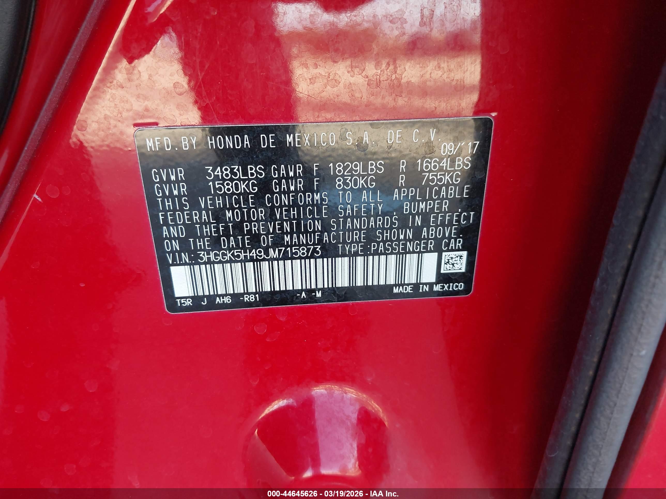 HONDA FIT image 9