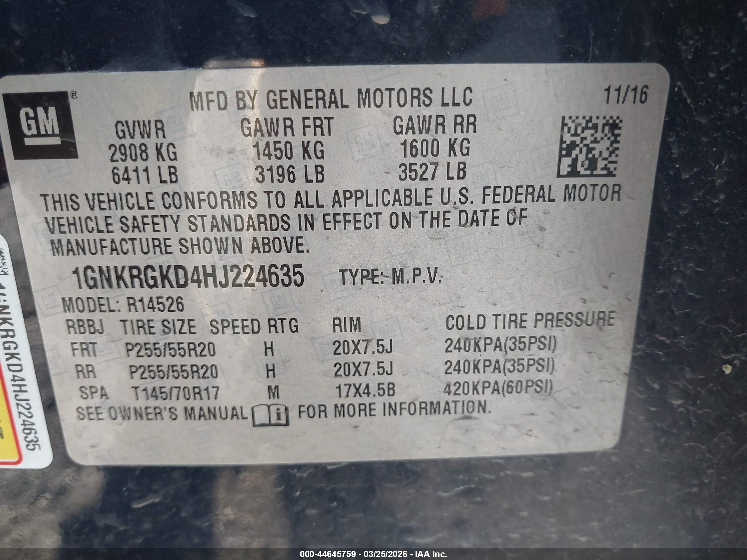 CHEVROLET TRAVERSE image 9