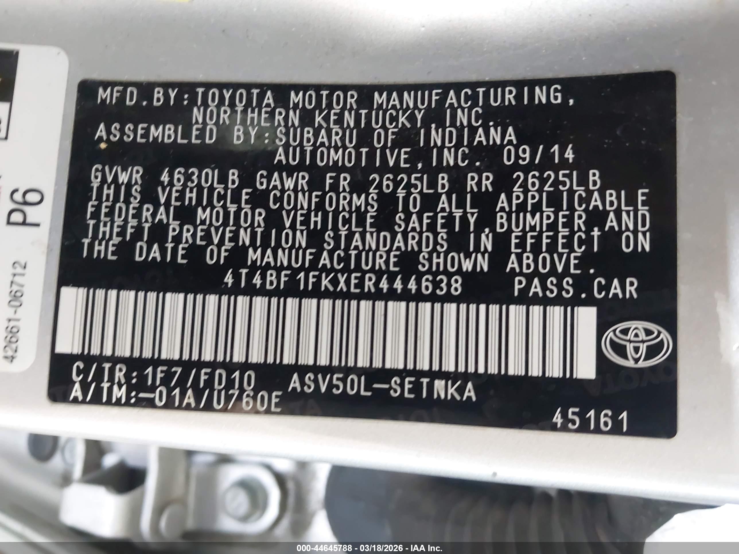 TOYOTA CAMRY image 9