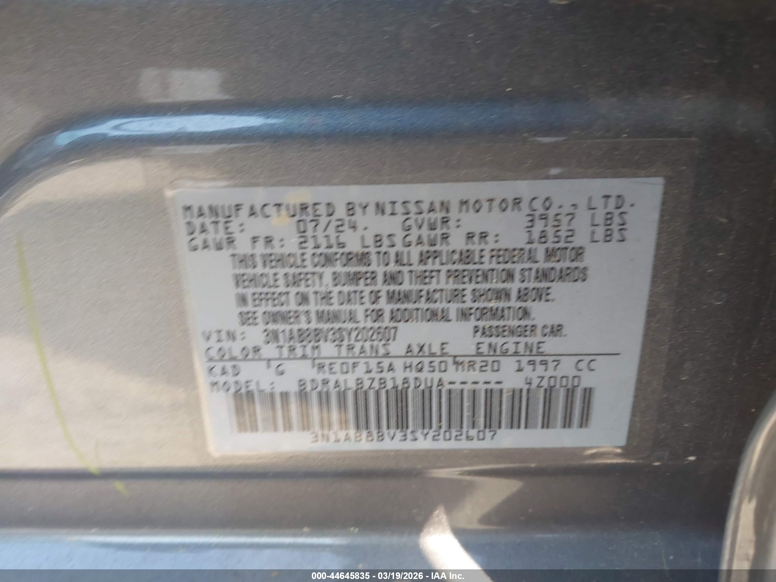 NISSAN SENTRA image 9