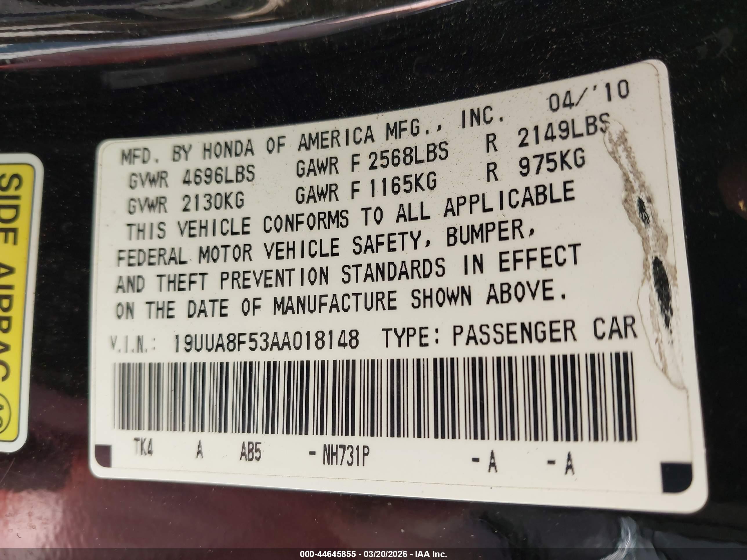 ACURA TL image 9