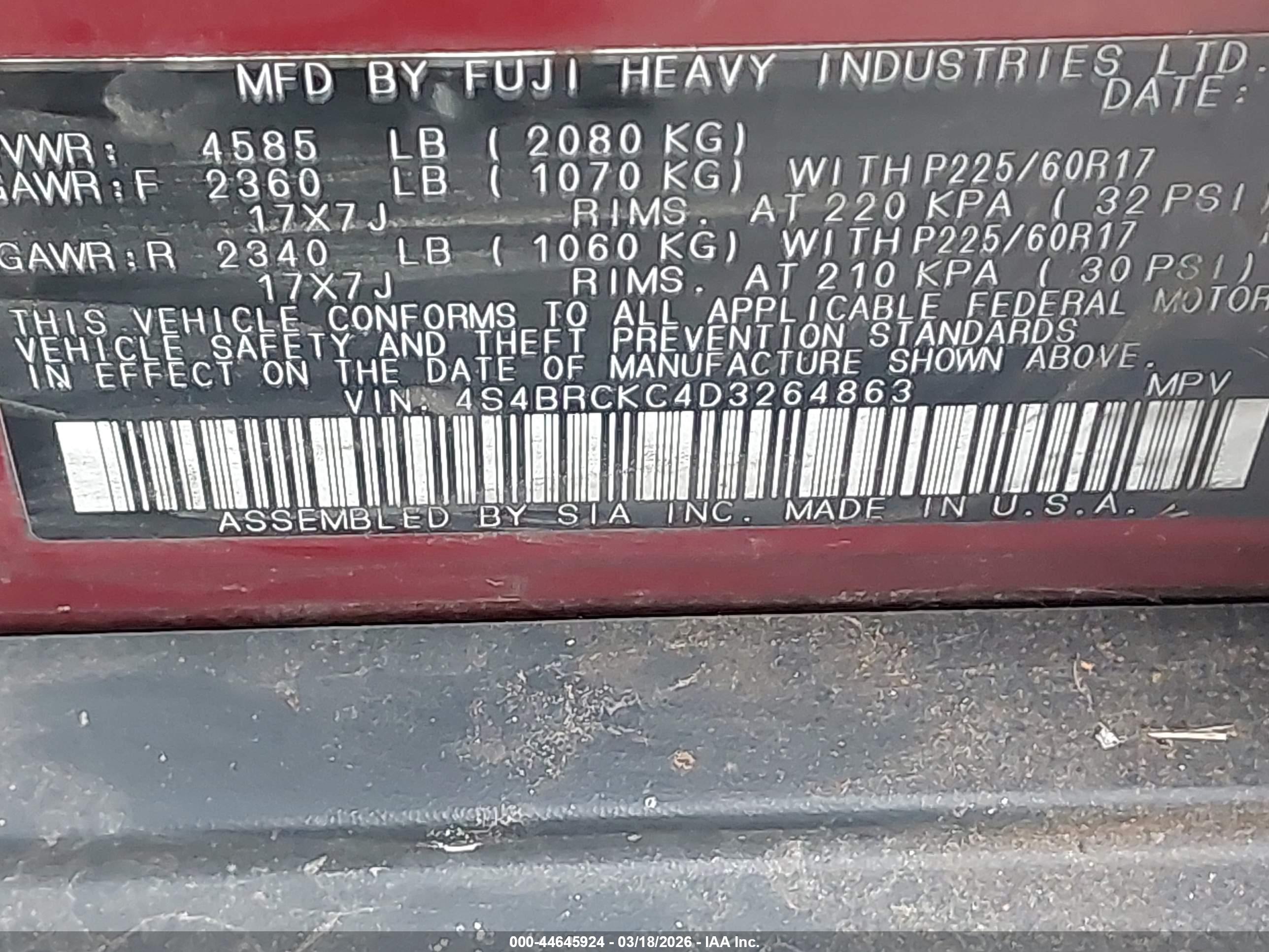 SUBARU OUTBACK image 9