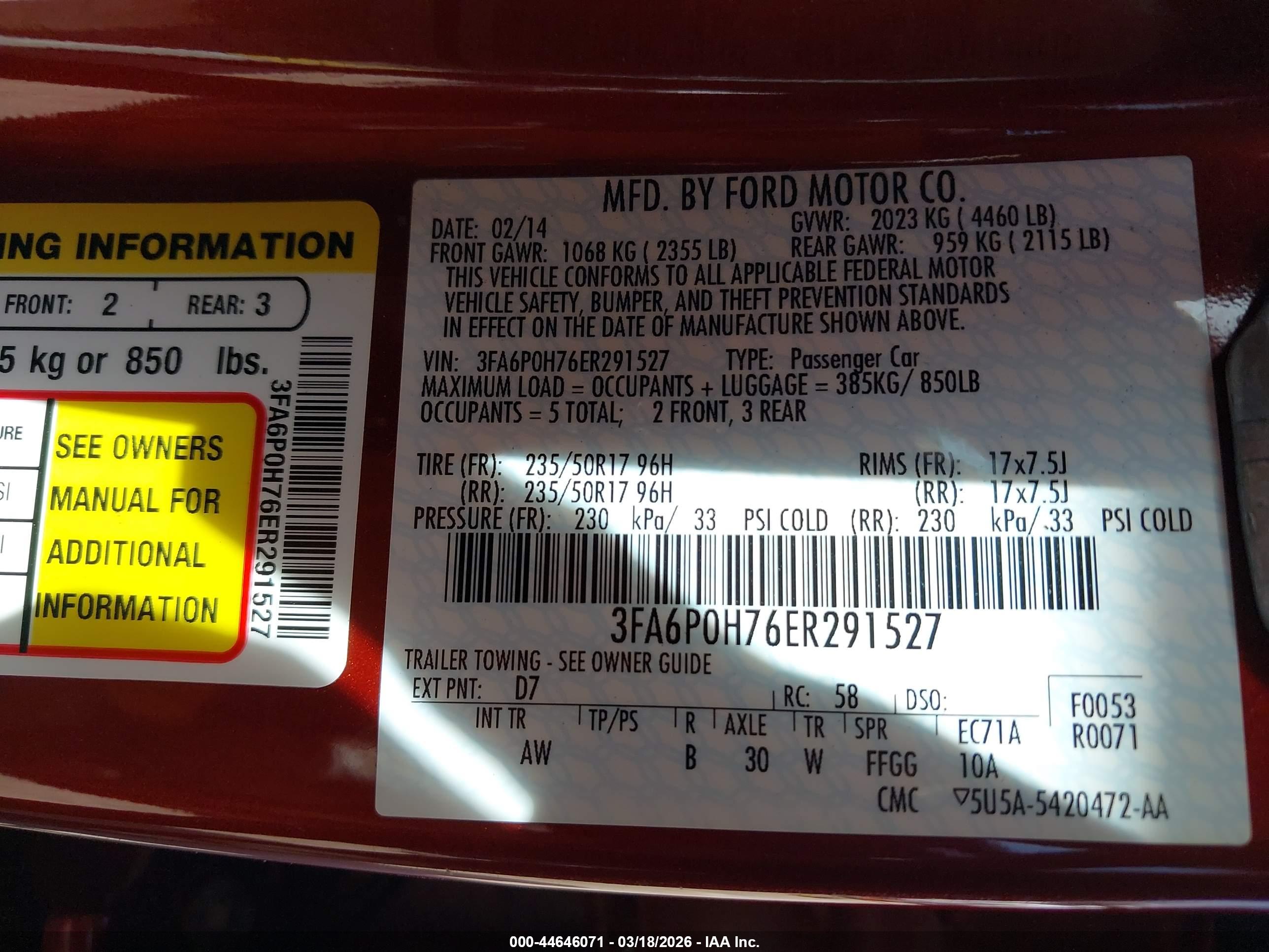 FORD FUSION image 9