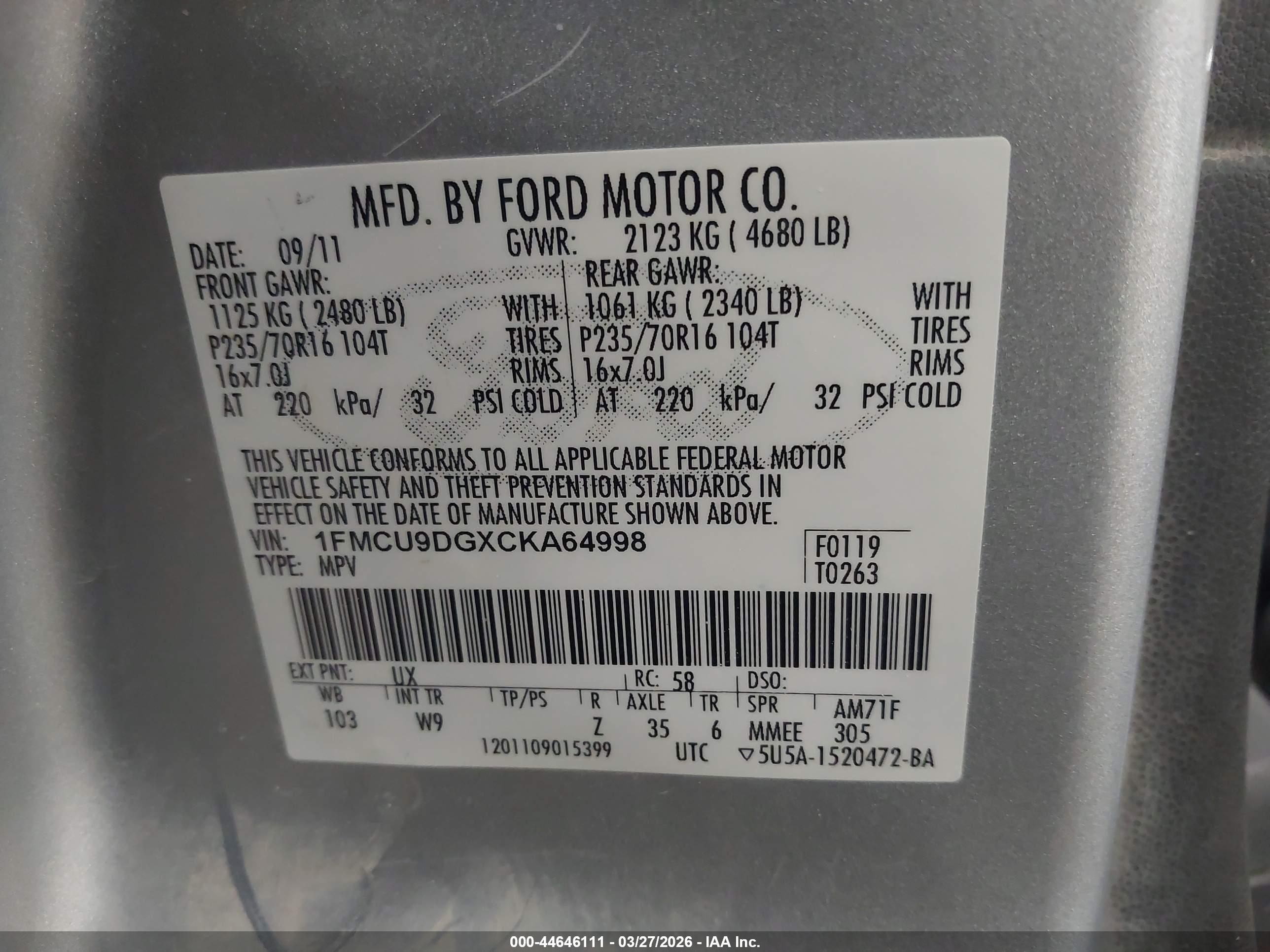 FORD ESCAPE image 9
