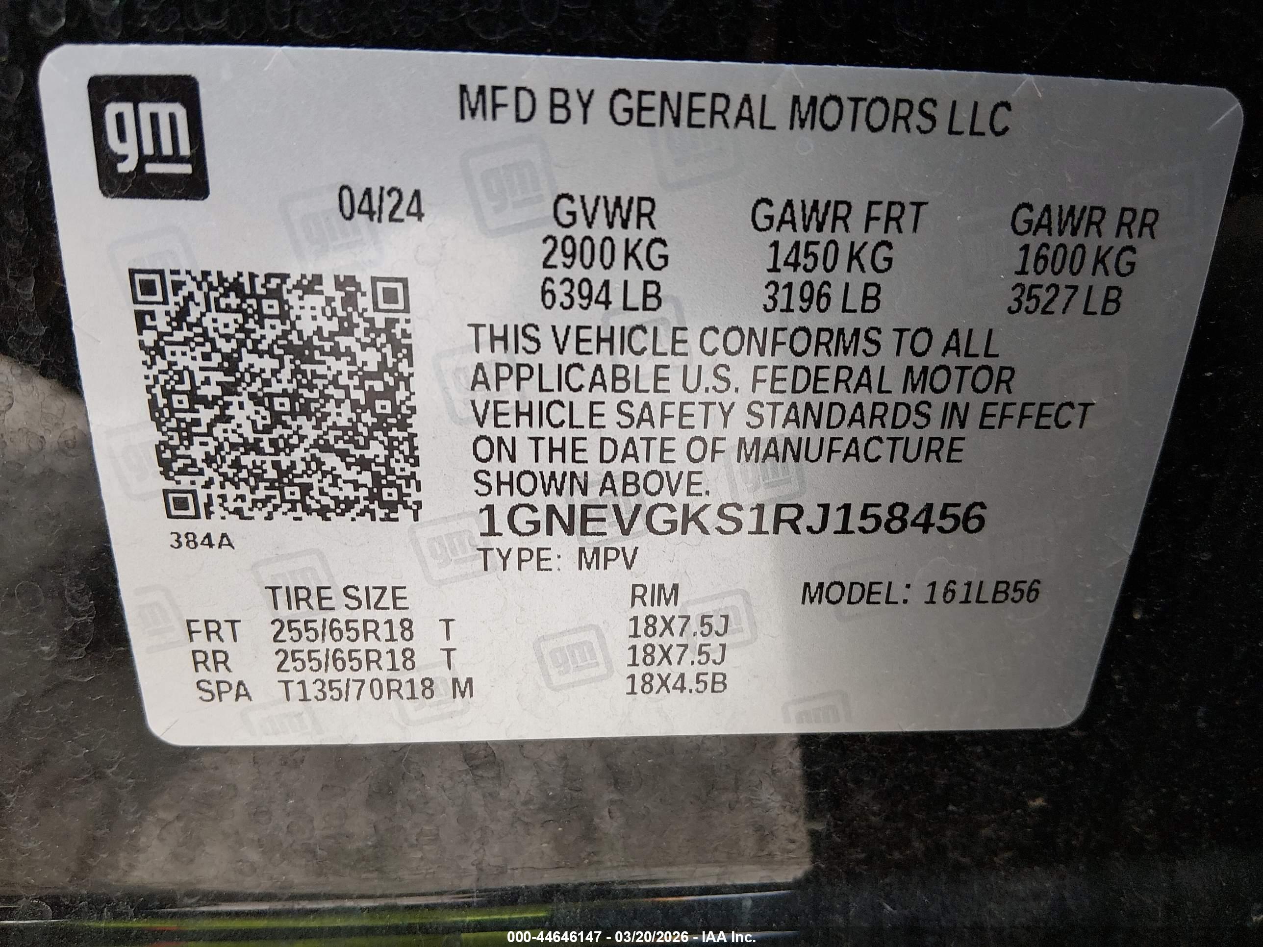 CHEVROLET TRAVERSE image 9