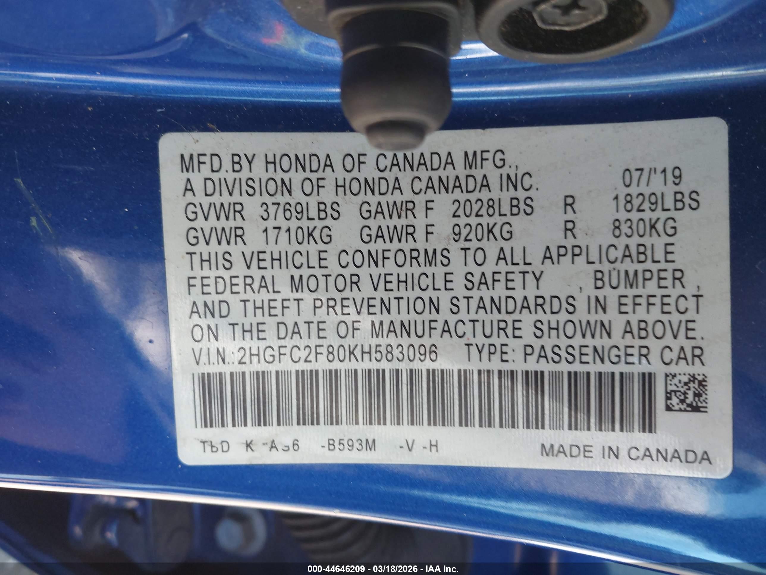 HONDA CIVIC image 9