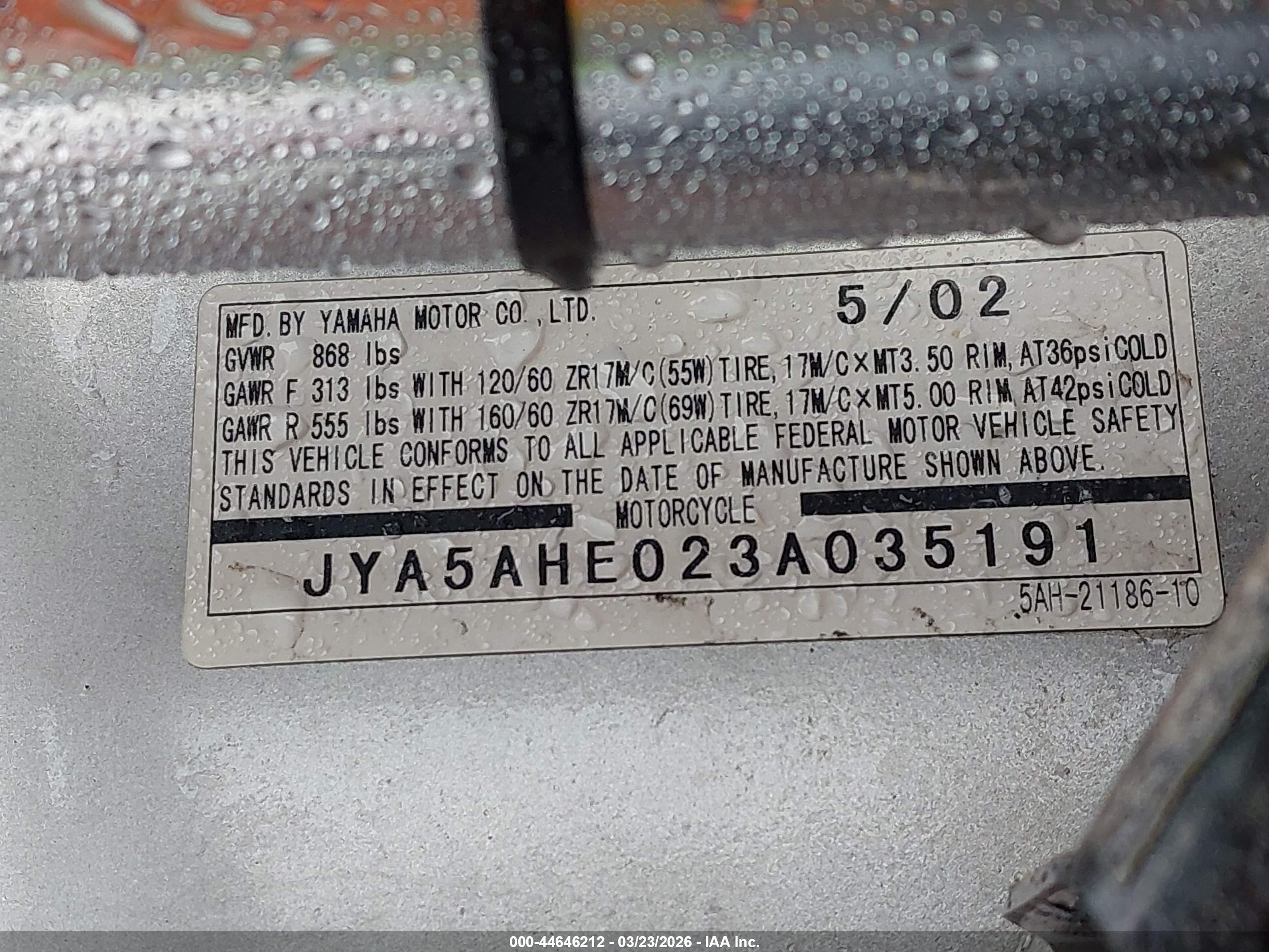 YAMAHA YZF600 image 10