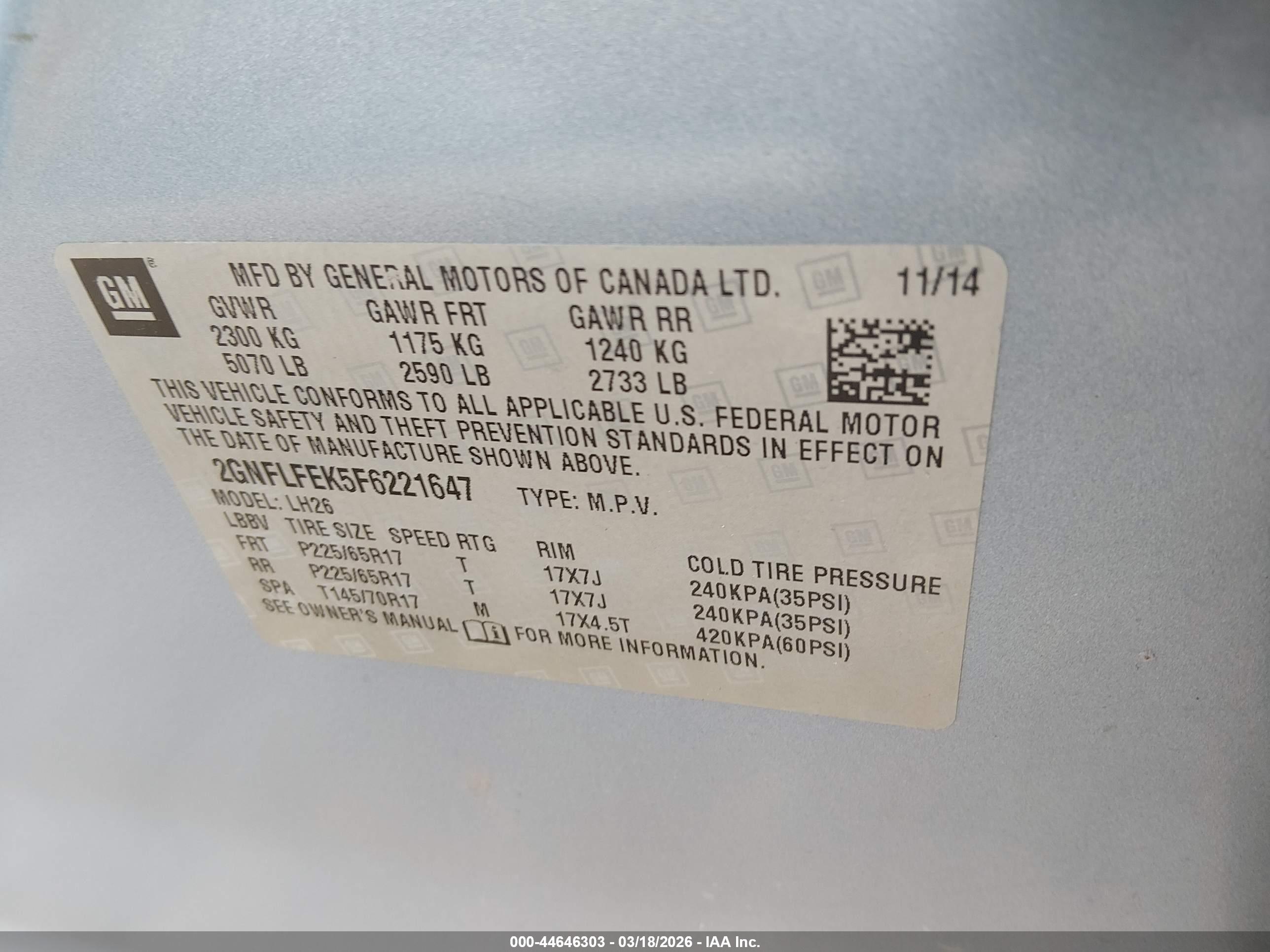 CHEVROLET EQUINOX image 9