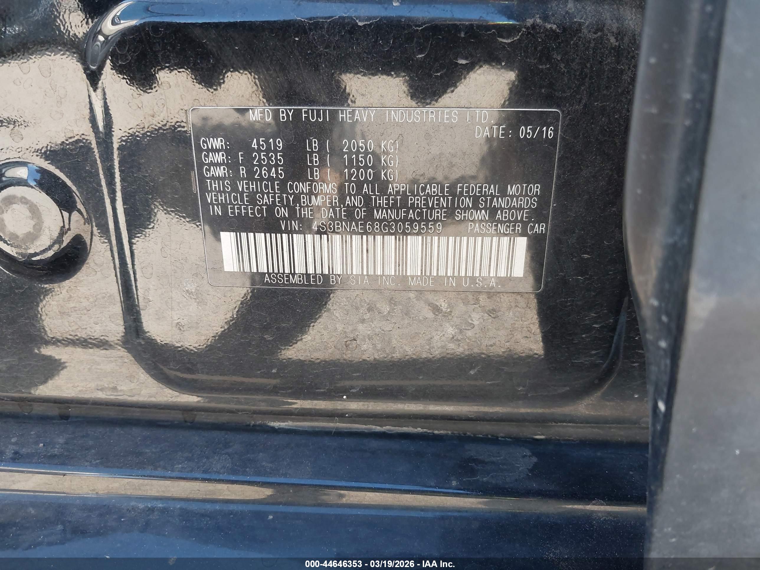 SUBARU LEGACY image 9