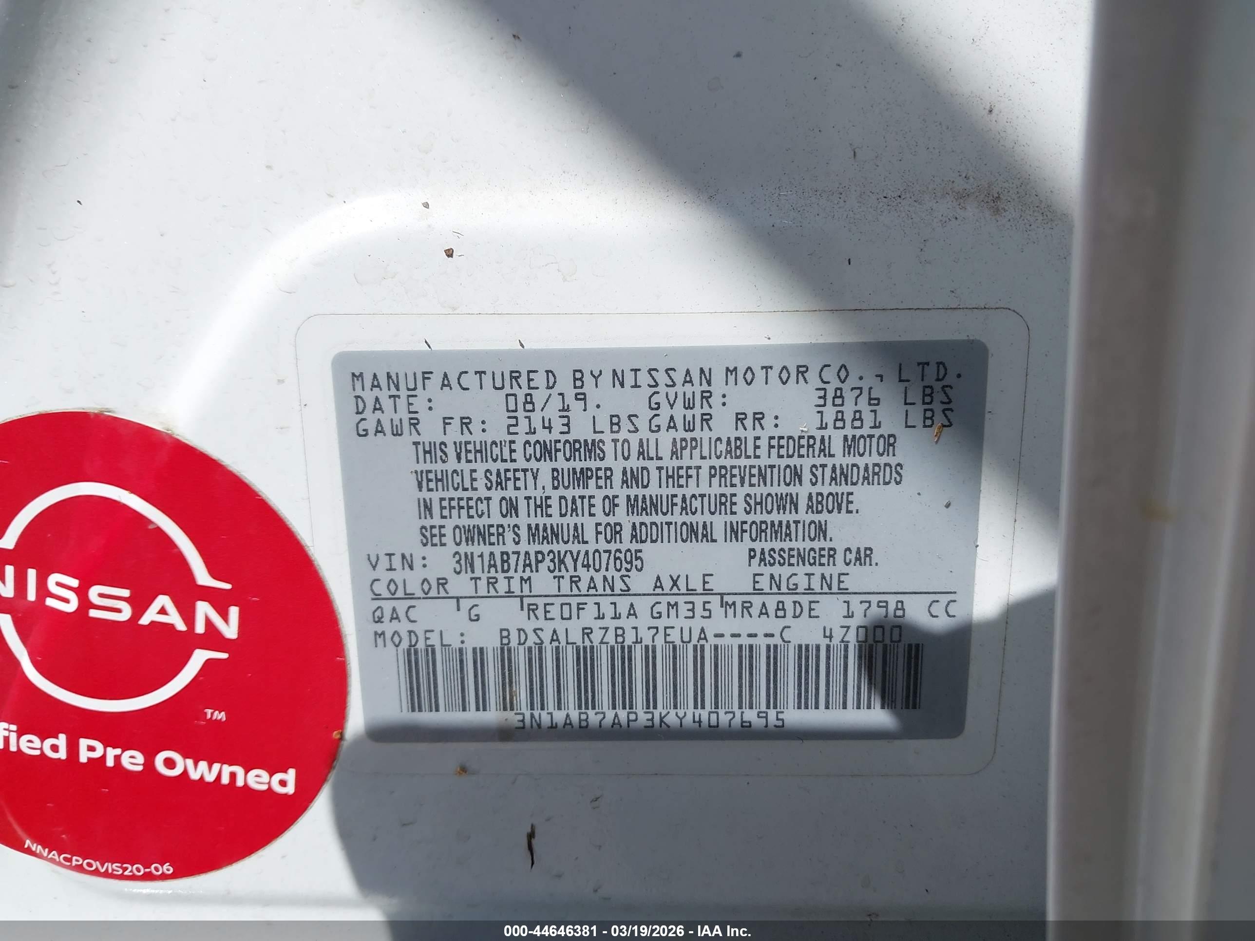 NISSAN SENTRA image 9