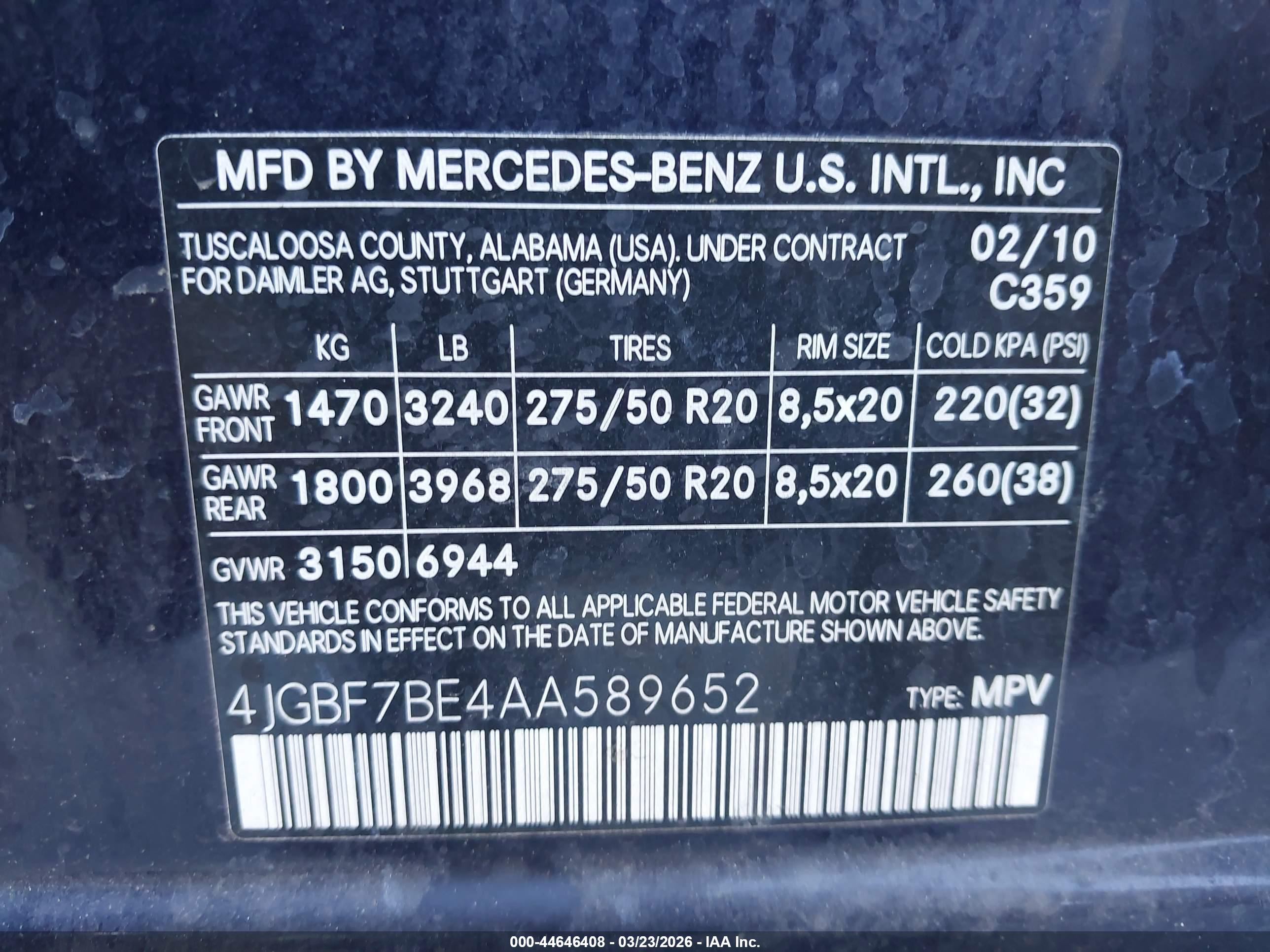 MERCEDES-BENZ GL image 9