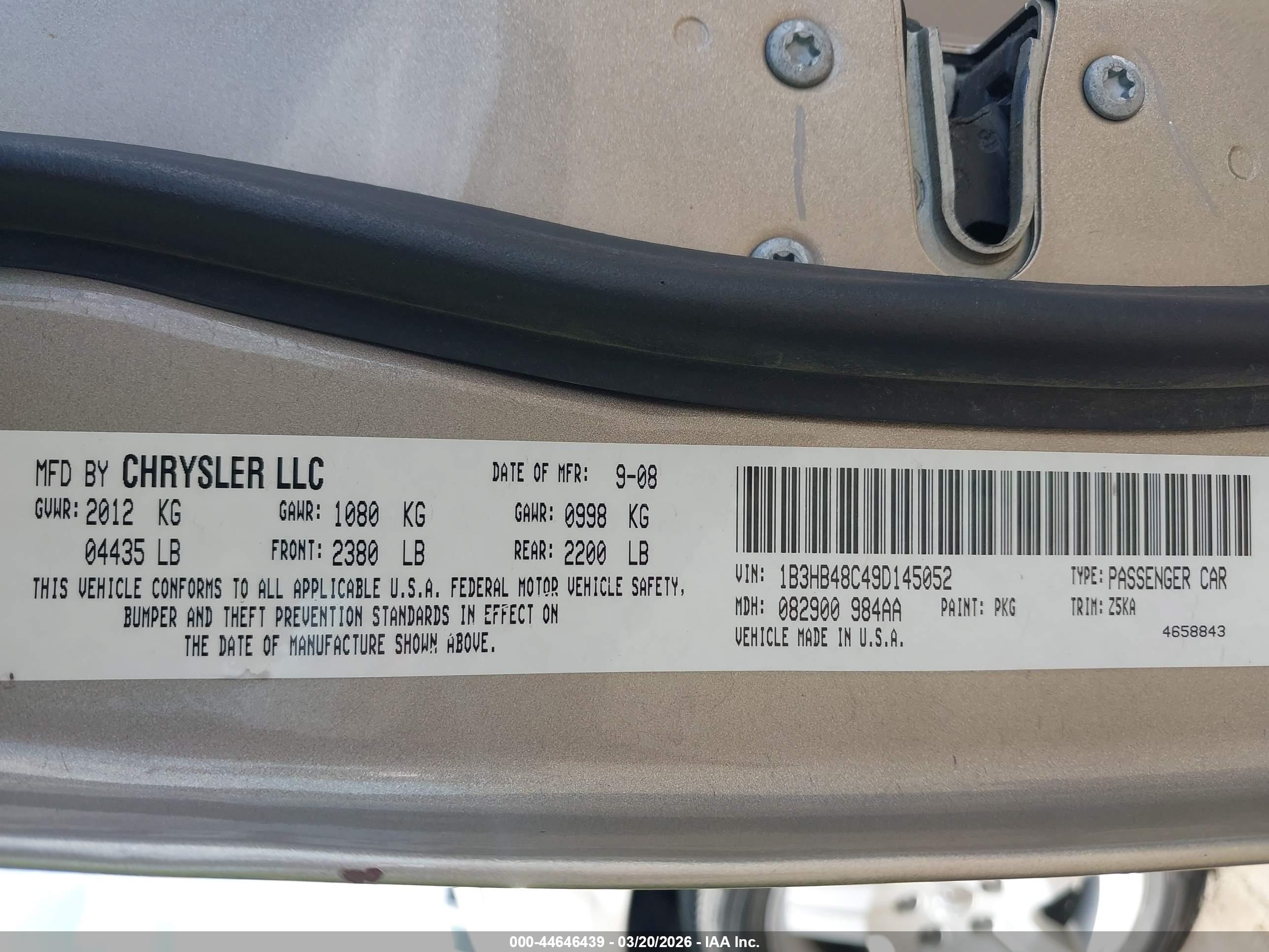 DODGE CALIBER image 9