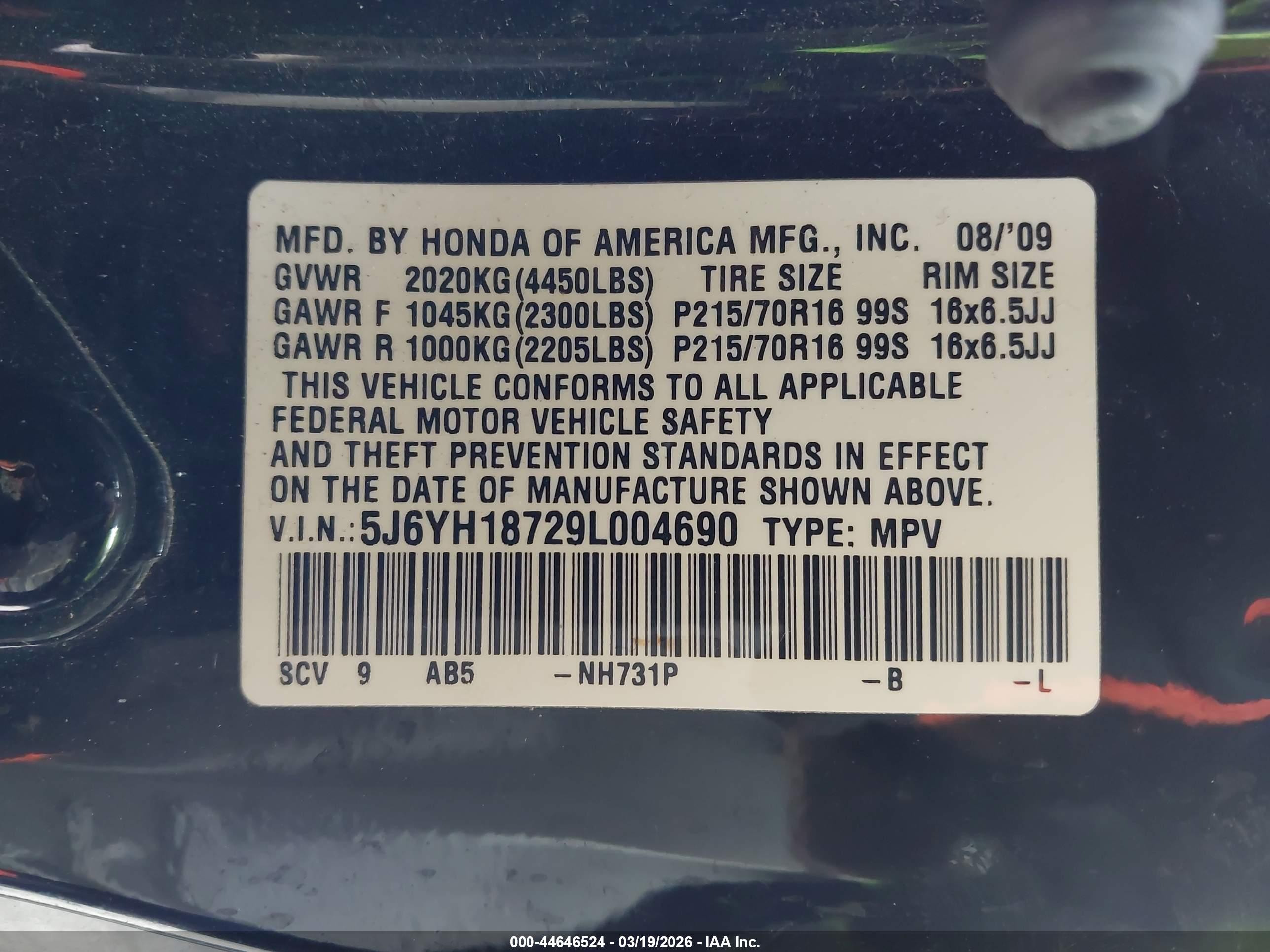 HONDA ELEMENT image 9
