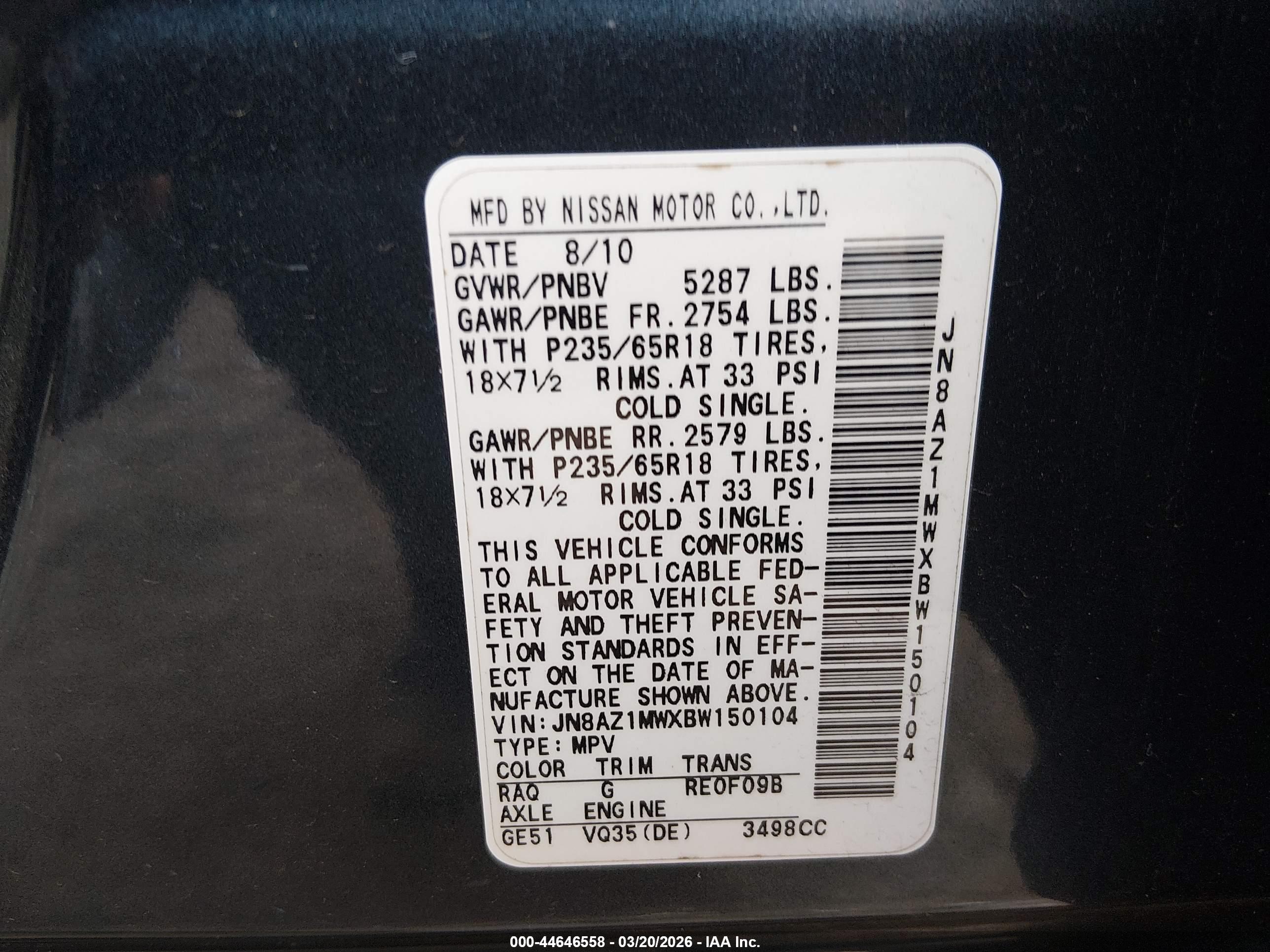 NISSAN MURANO image 9