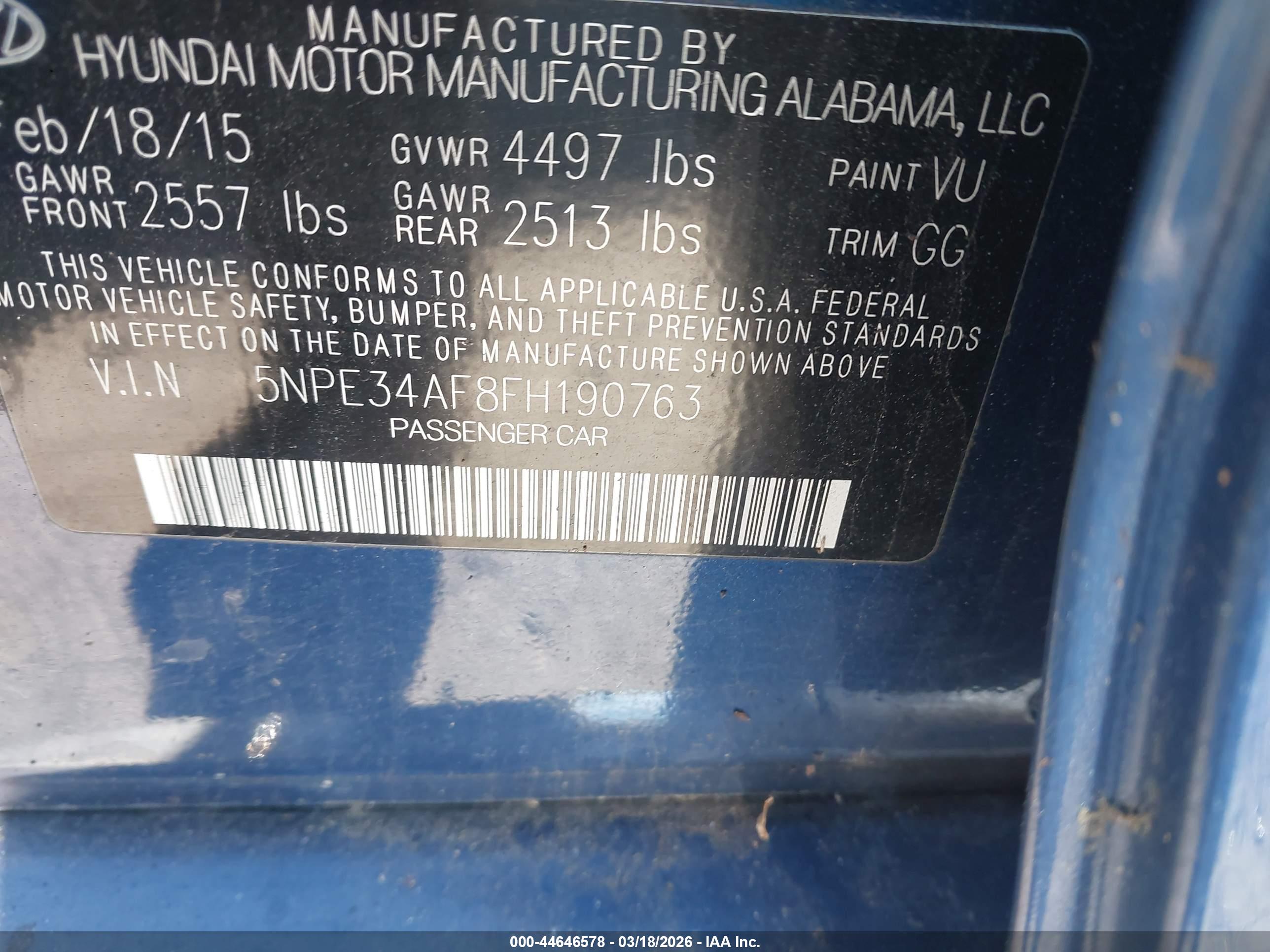 HYUNDAI SONATA image 9