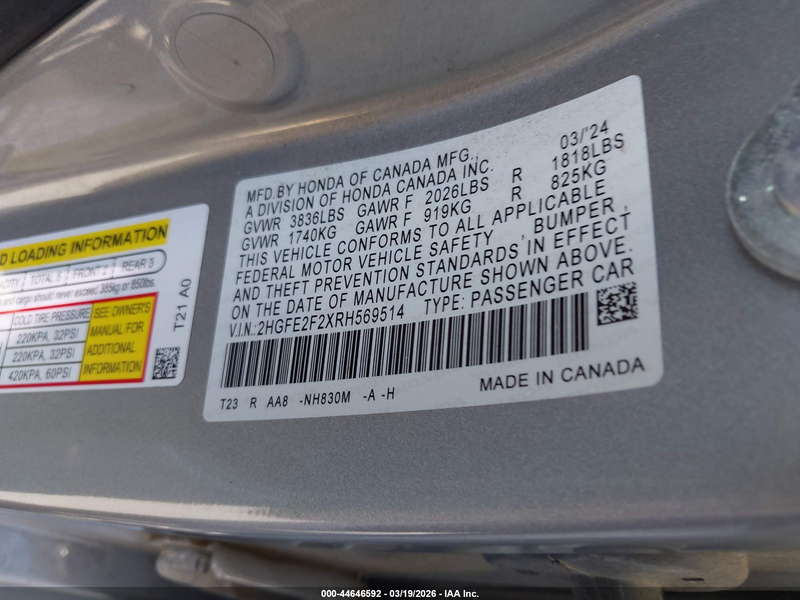 HONDA CIVIC image 9