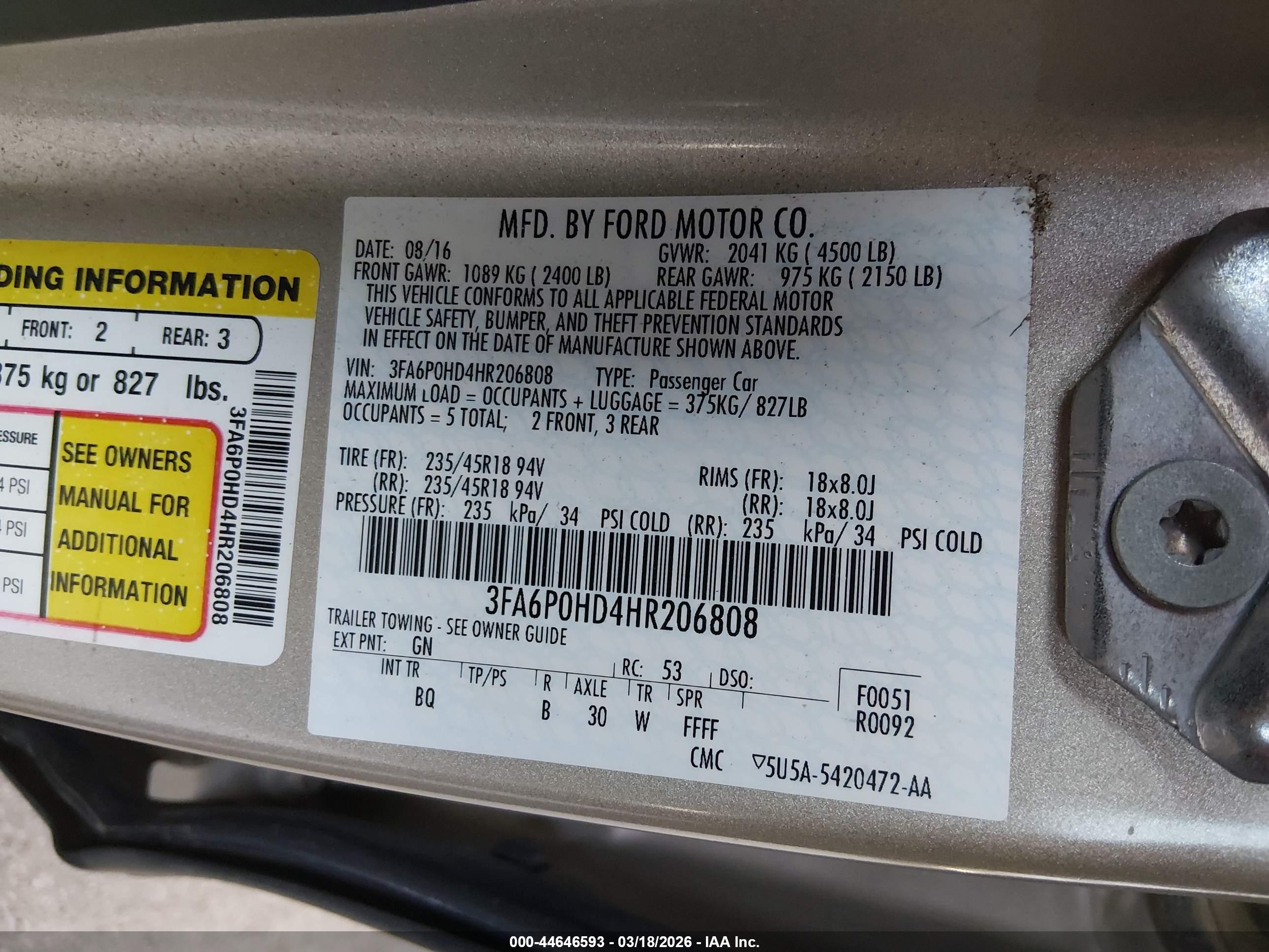 FORD FUSION image 9