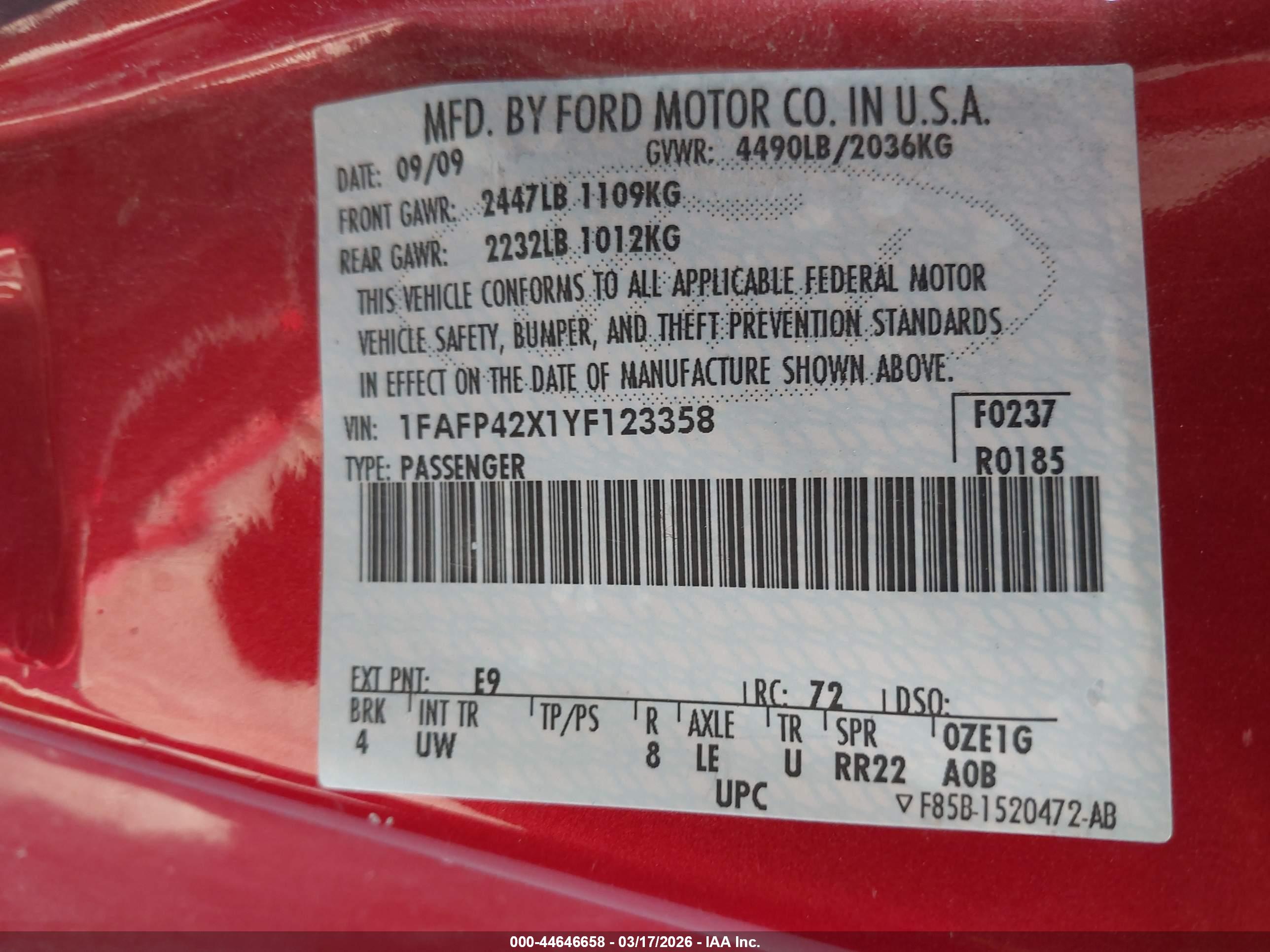 FORD MUSTANG image 9